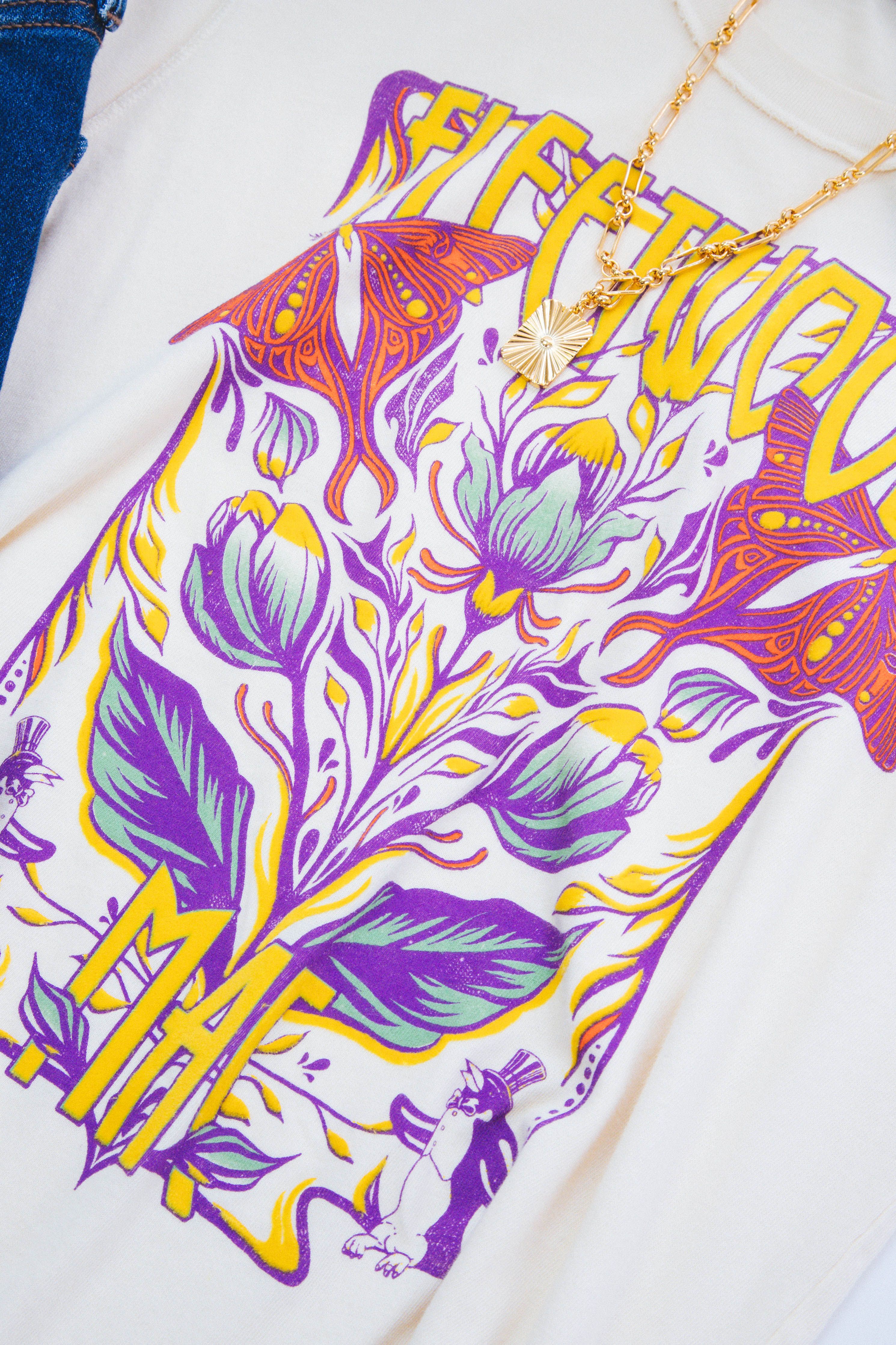 Fleetwood Mac Butterflies Graphic Tee, Parchment | DayDreamer sold by North & Main Clothing Company product image thumbnail 2