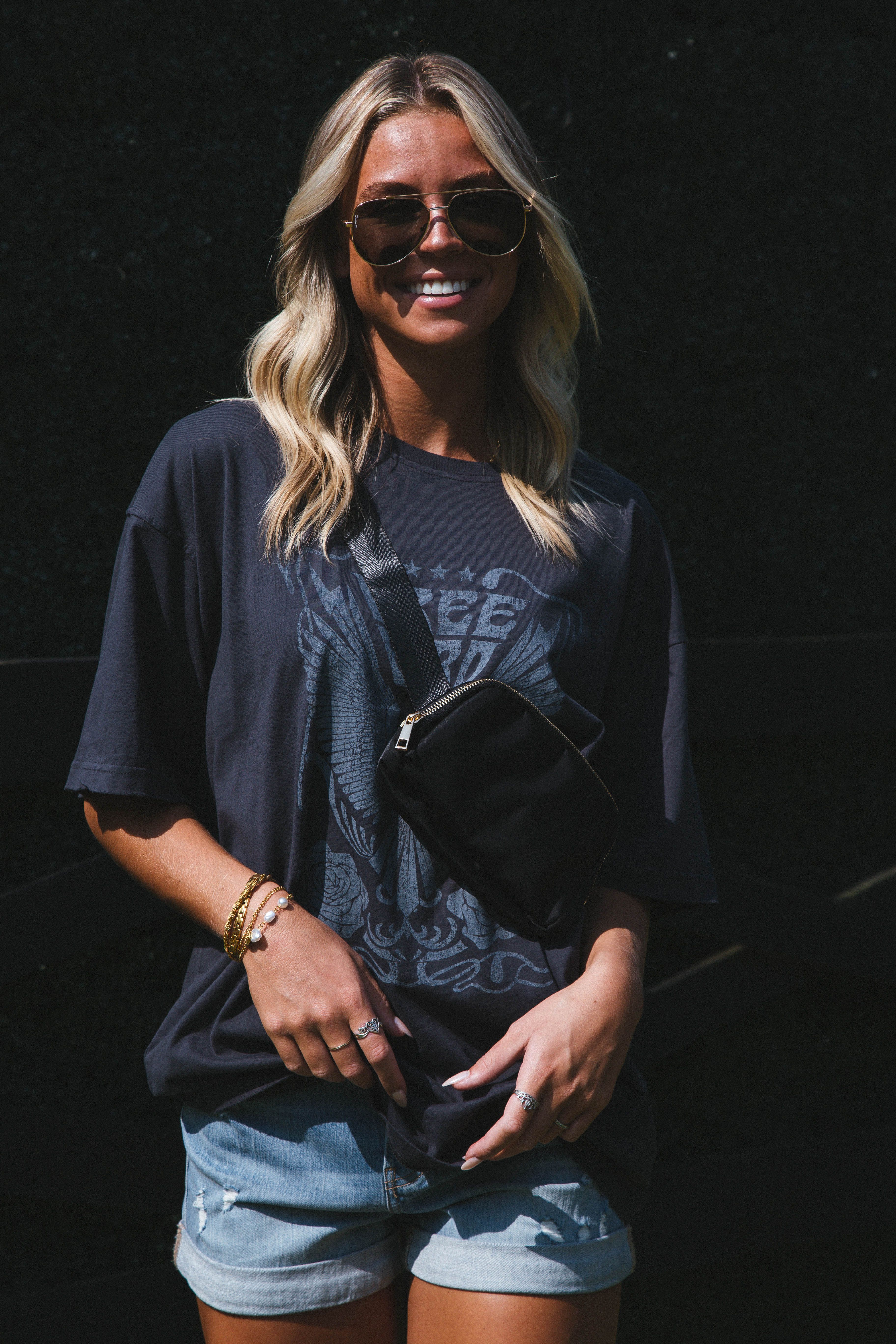 Free Bird Oversized Graphic Tee, Black sold by North & Main Clothing Company product image thumbnail 4