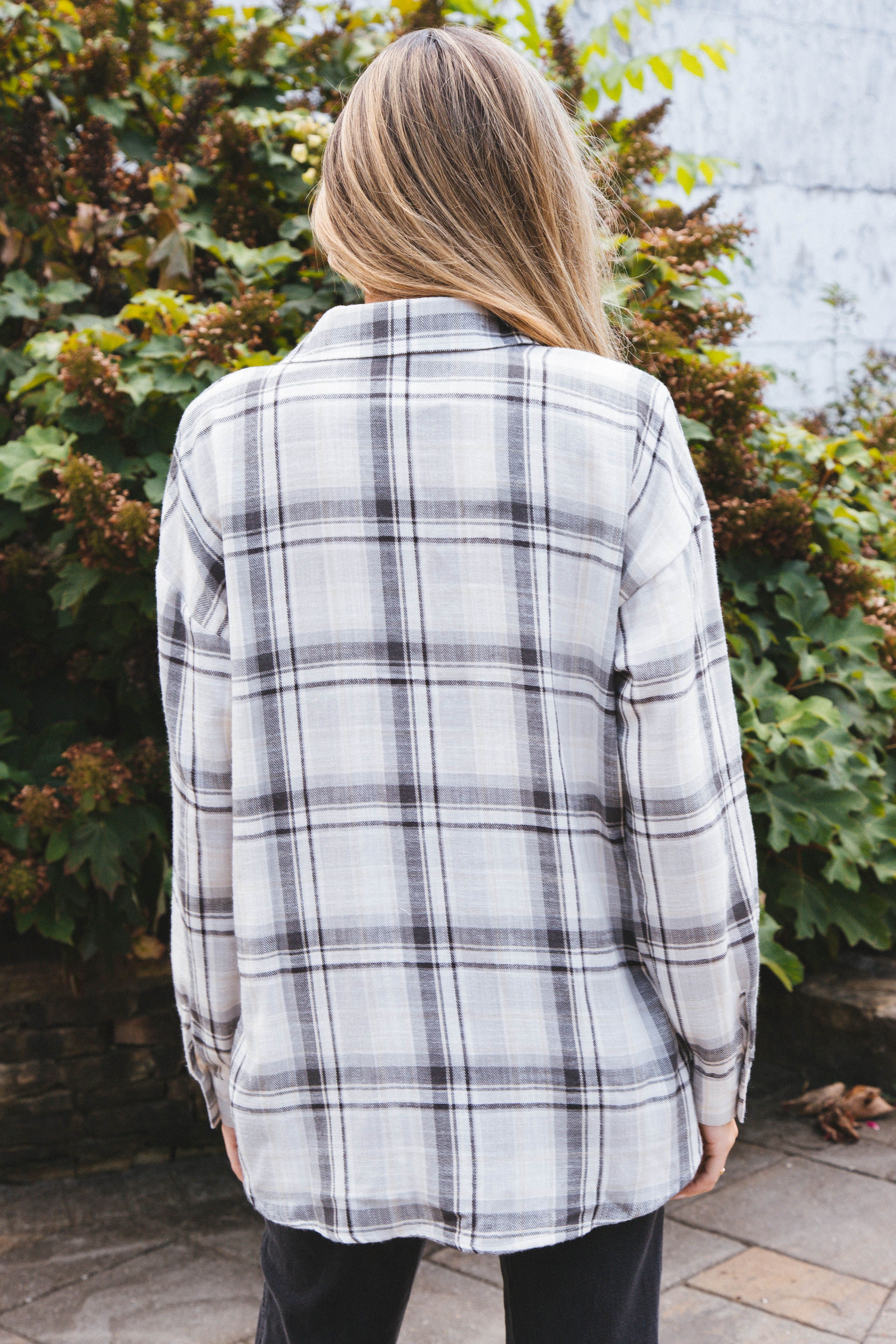 Stay Fresh Plaid Flannel, Grey sold by North & Main Clothing Company product image thumbnail 8