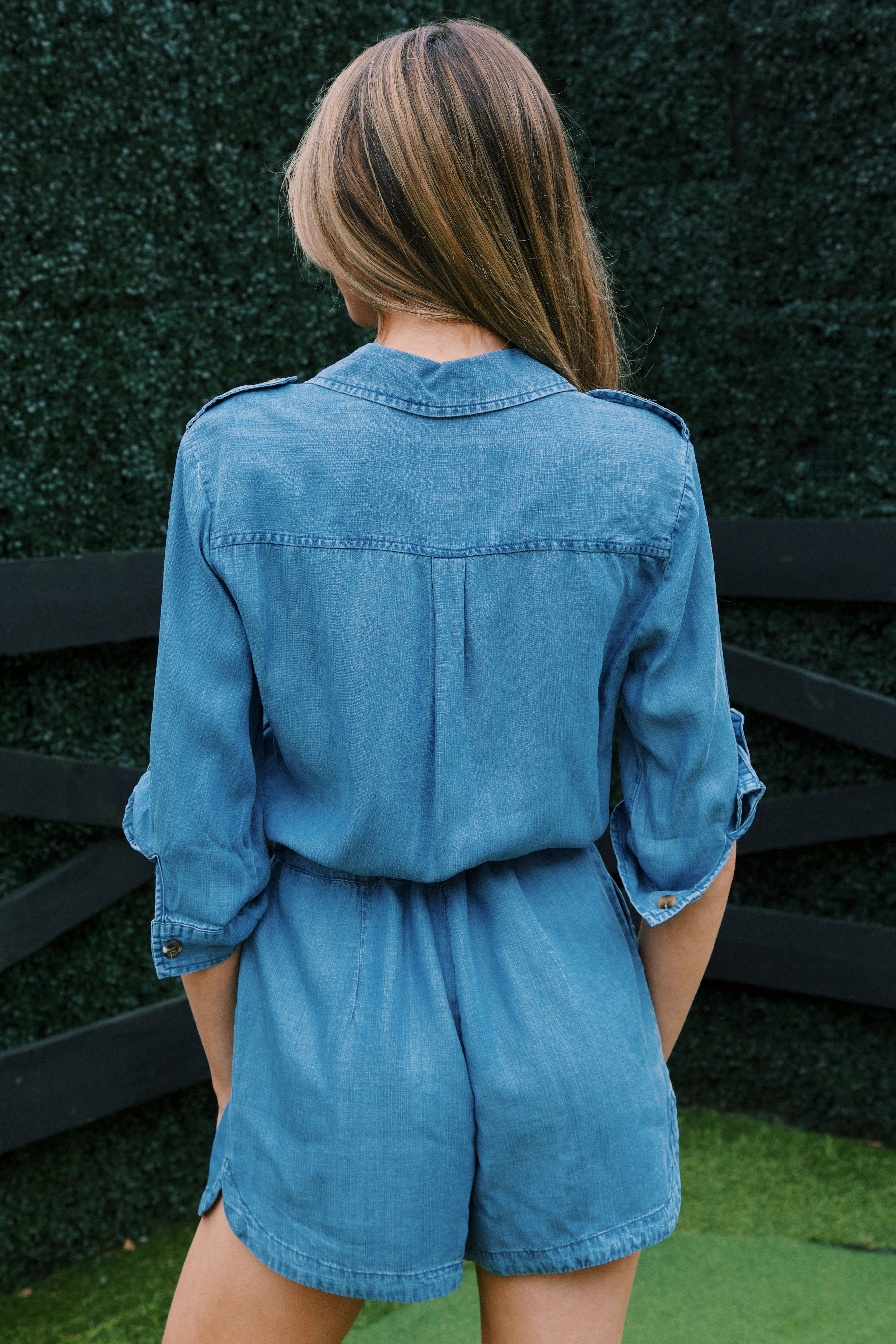 Luba Utility Romper, Mill Valley | Velvet Heart sold by North & Main Clothing Company product image thumbnail 3