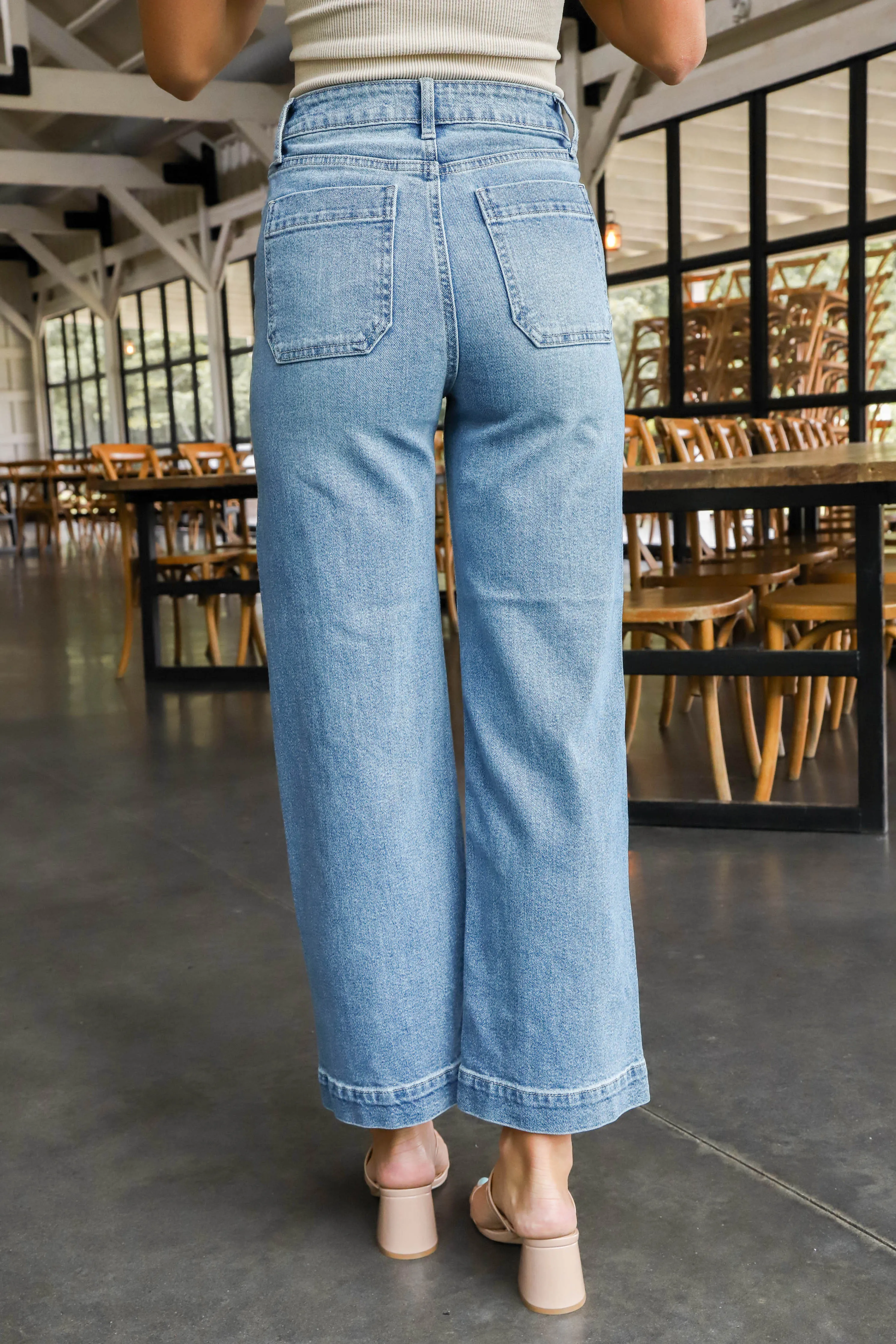 Dinah Denim Utility Jeans, Medium Denim sold by North & Main Clothing Company product image thumbnail 3