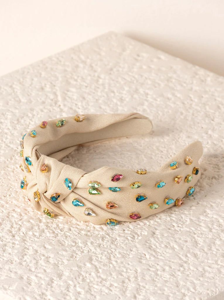 Gemmie Knotted Headband, Champagne sold by North & Main Clothing Company product image thumbnail 2