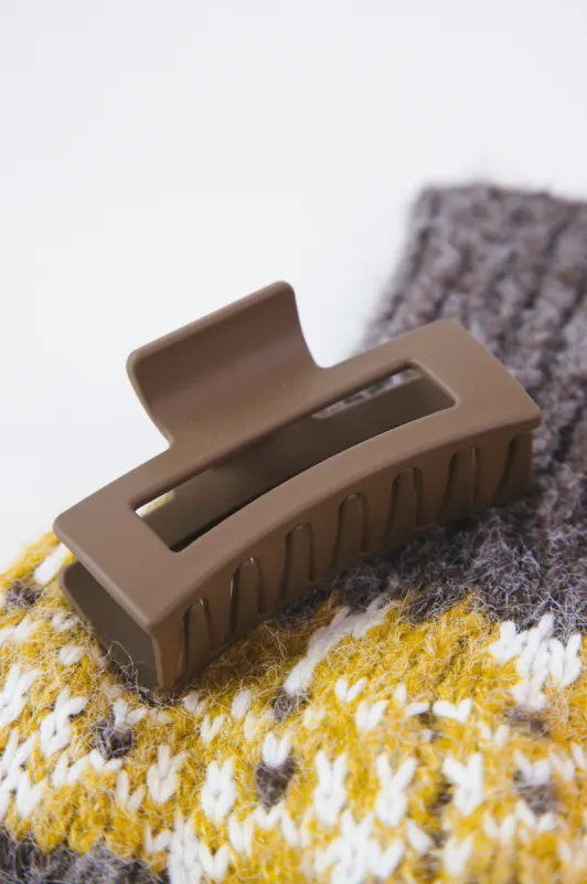 Perfect Day Hair Claw, Brown sold by North & Main Clothing Company