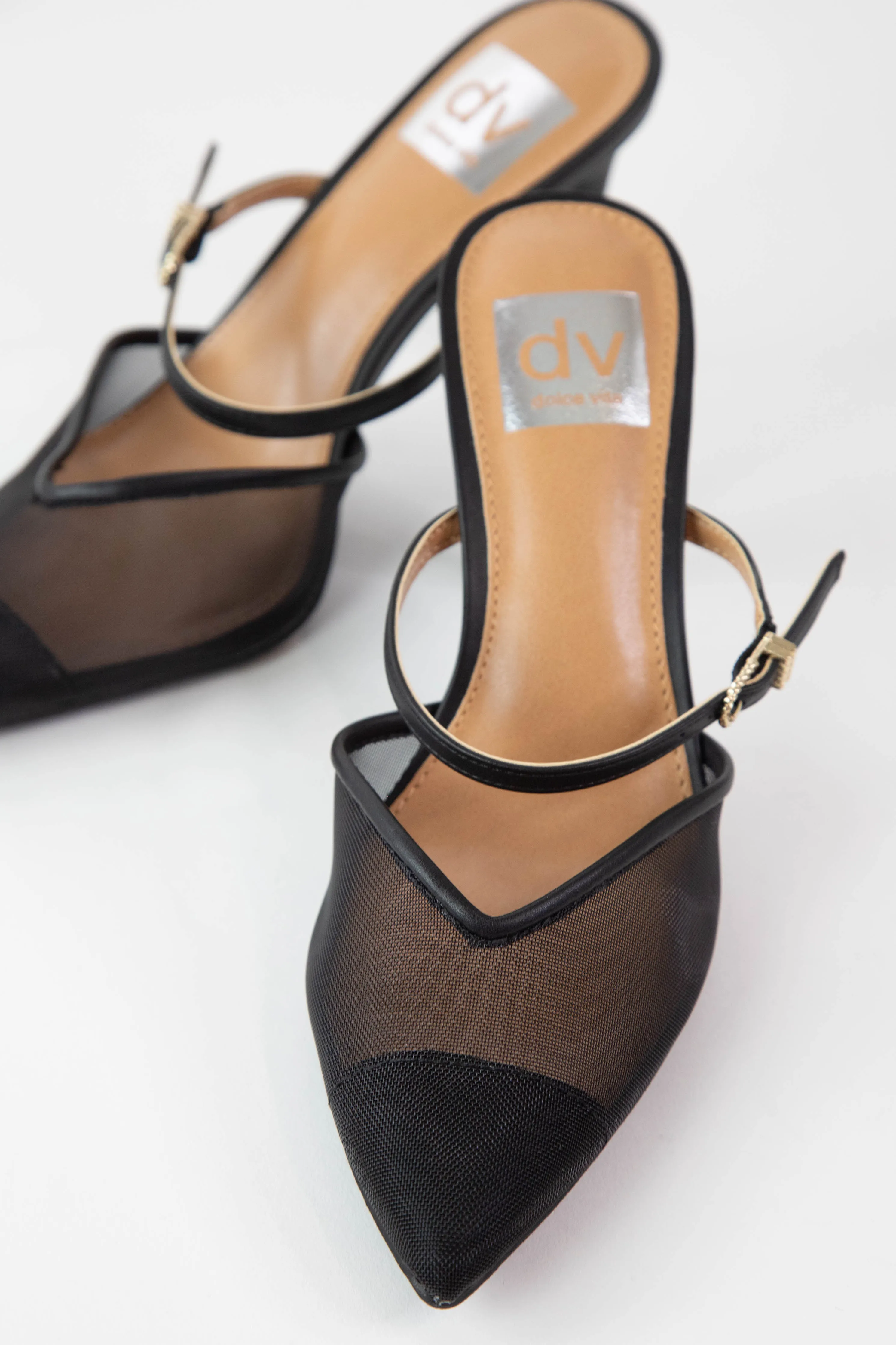 Elegant Mesh Pointed Toe Heel, Black Mesh | DV by Dolce Vita sold by North & Main Clothing Company product image thumbnail 3