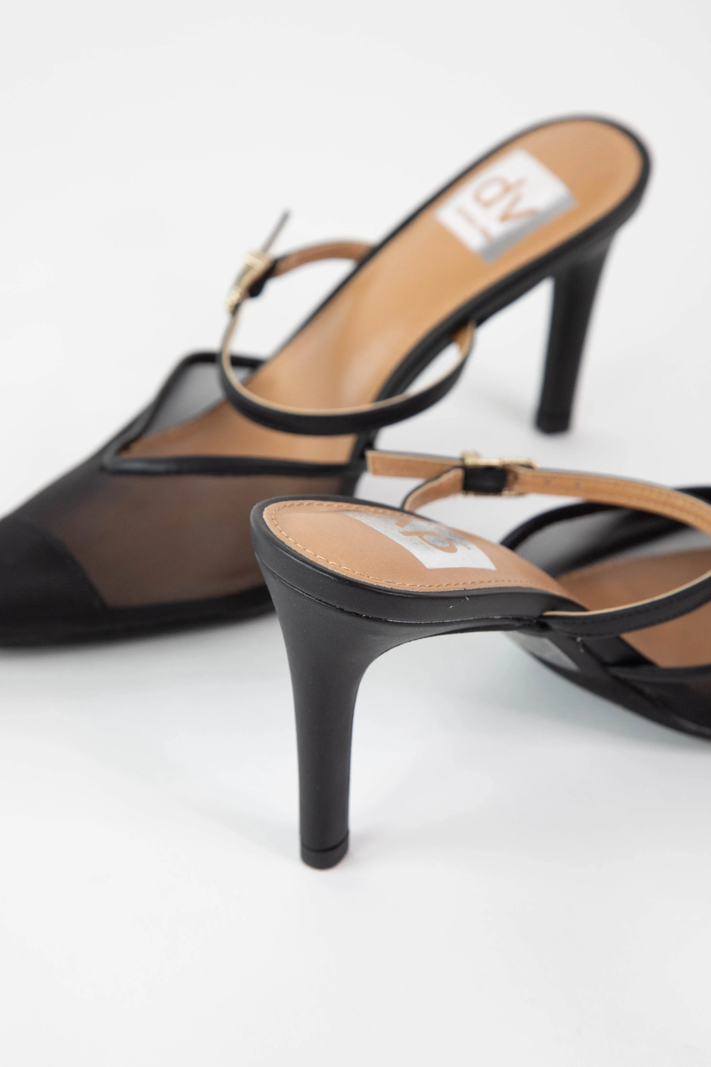 Elegant Mesh Pointed Toe Heel, Black Mesh | DV by Dolce Vita sold by North & Main Clothing Company product image thumbnail 2
