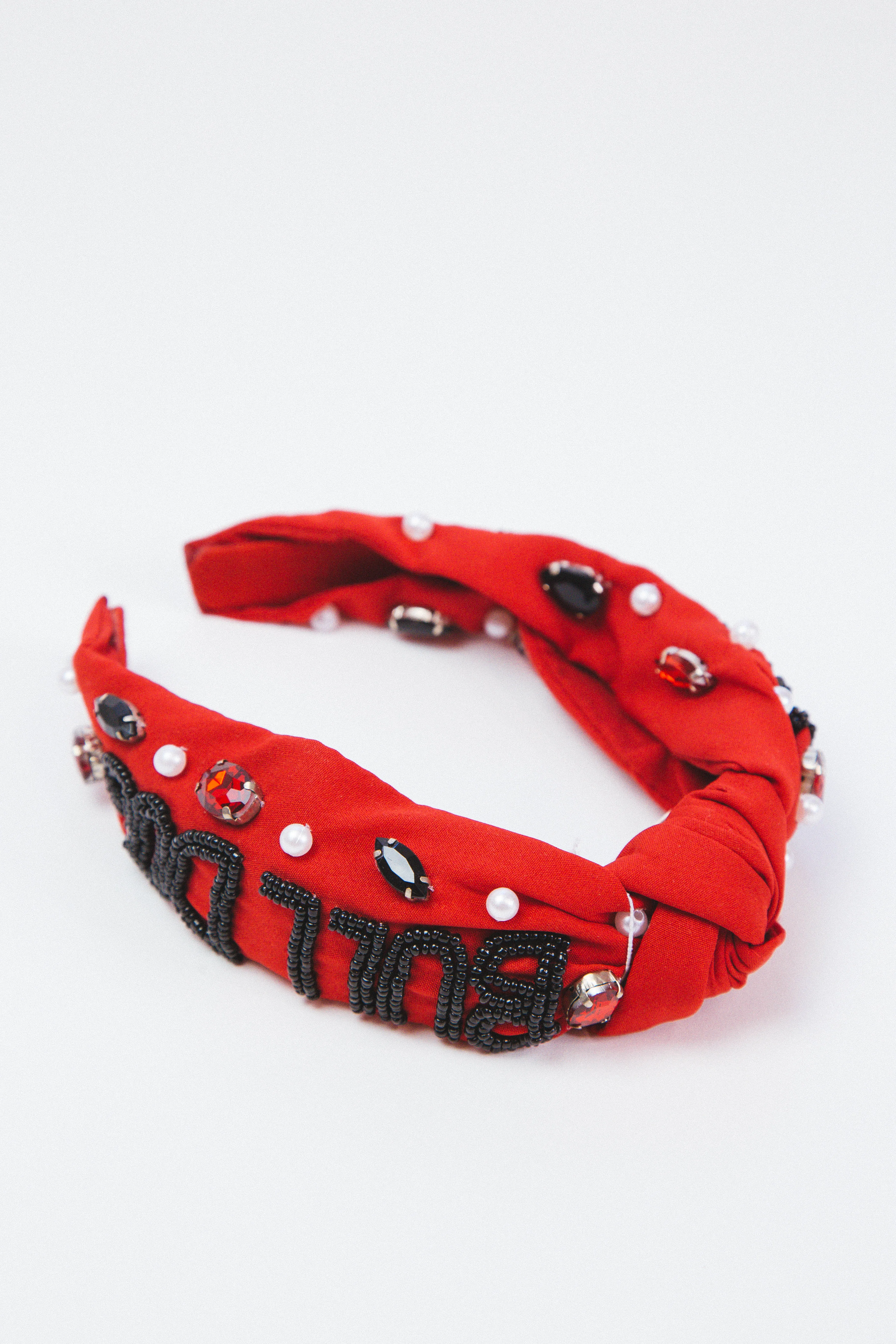 UGA Gameday Beaded Headband, Red sold by North & Main Clothing Company product image thumbnail 2
