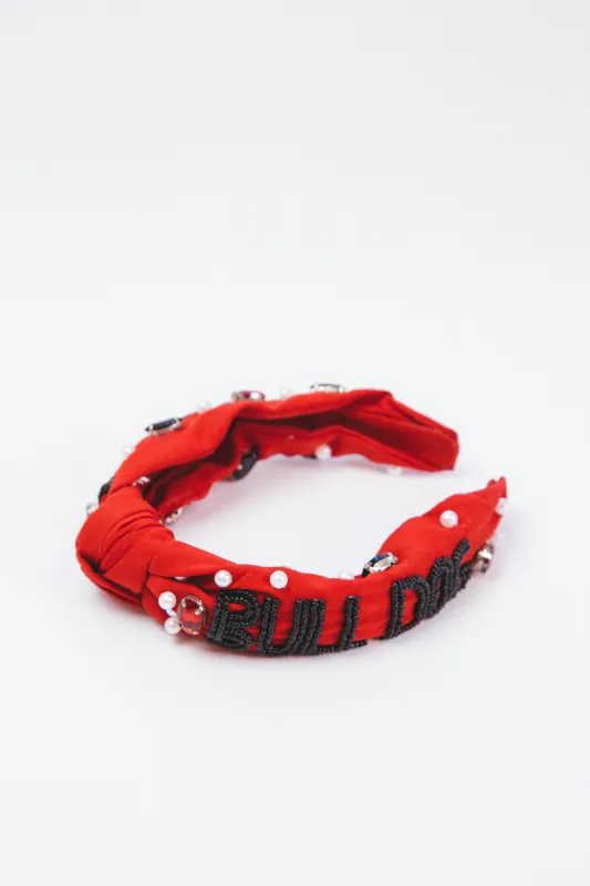 UGA Gameday Beaded Headband, Red sold by North & Main Clothing Company