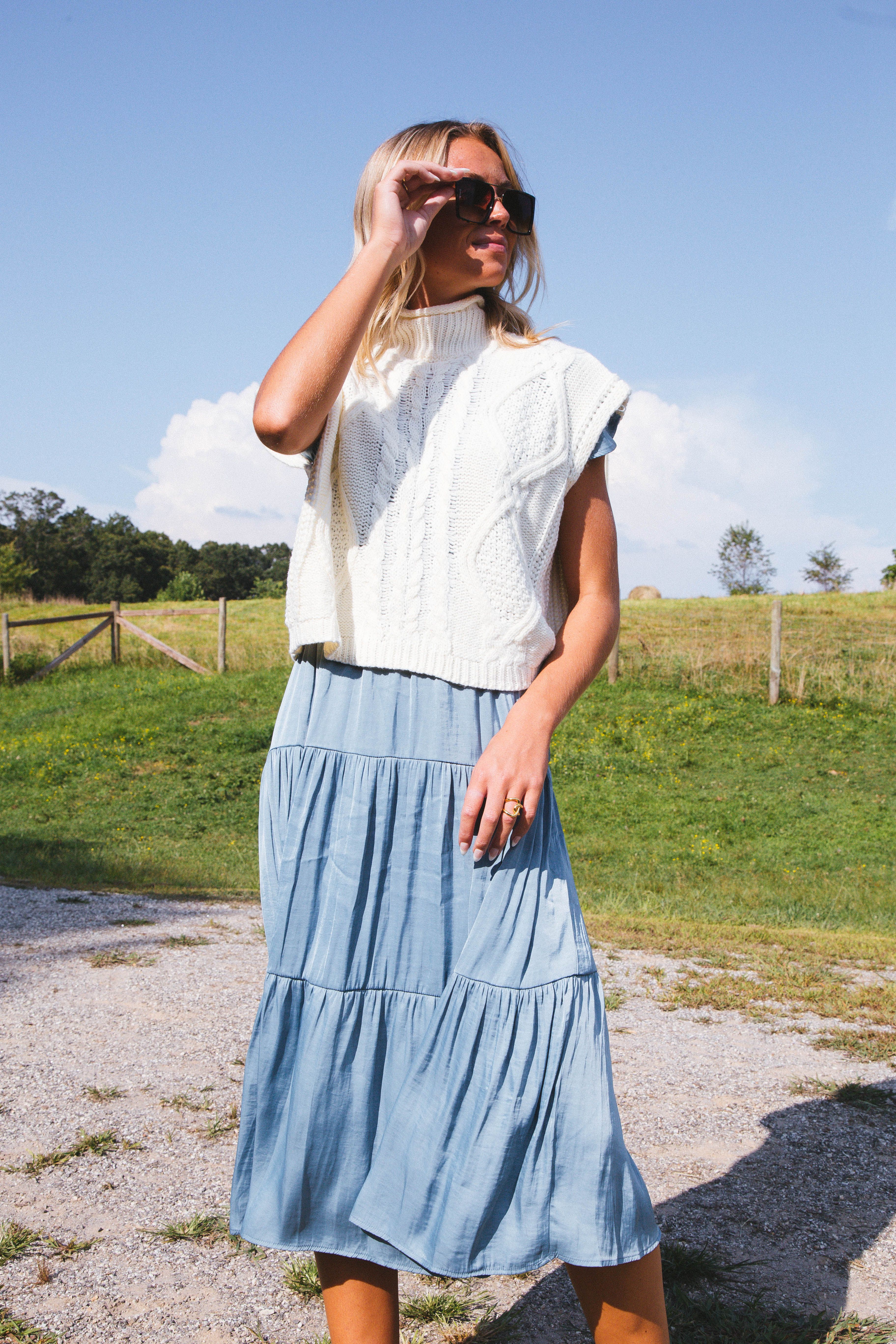 Unmatched Cable Knit Sleeveless Sweater, Cream sold by North & Main Clothing Company product image thumbnail 31