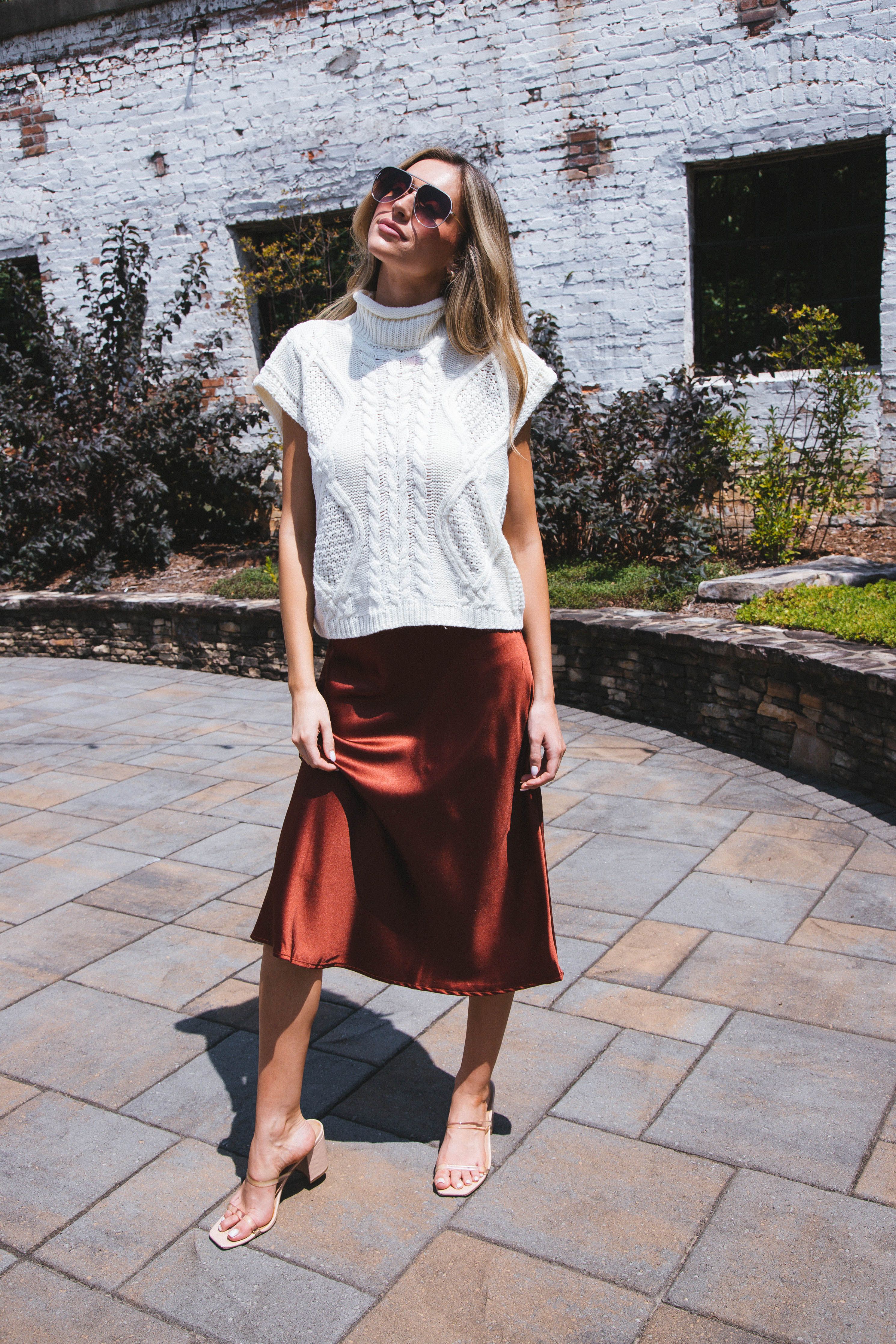 Unmatched Cable Knit Sleeveless Sweater, Cream sold by North & Main Clothing Company product image thumbnail 38