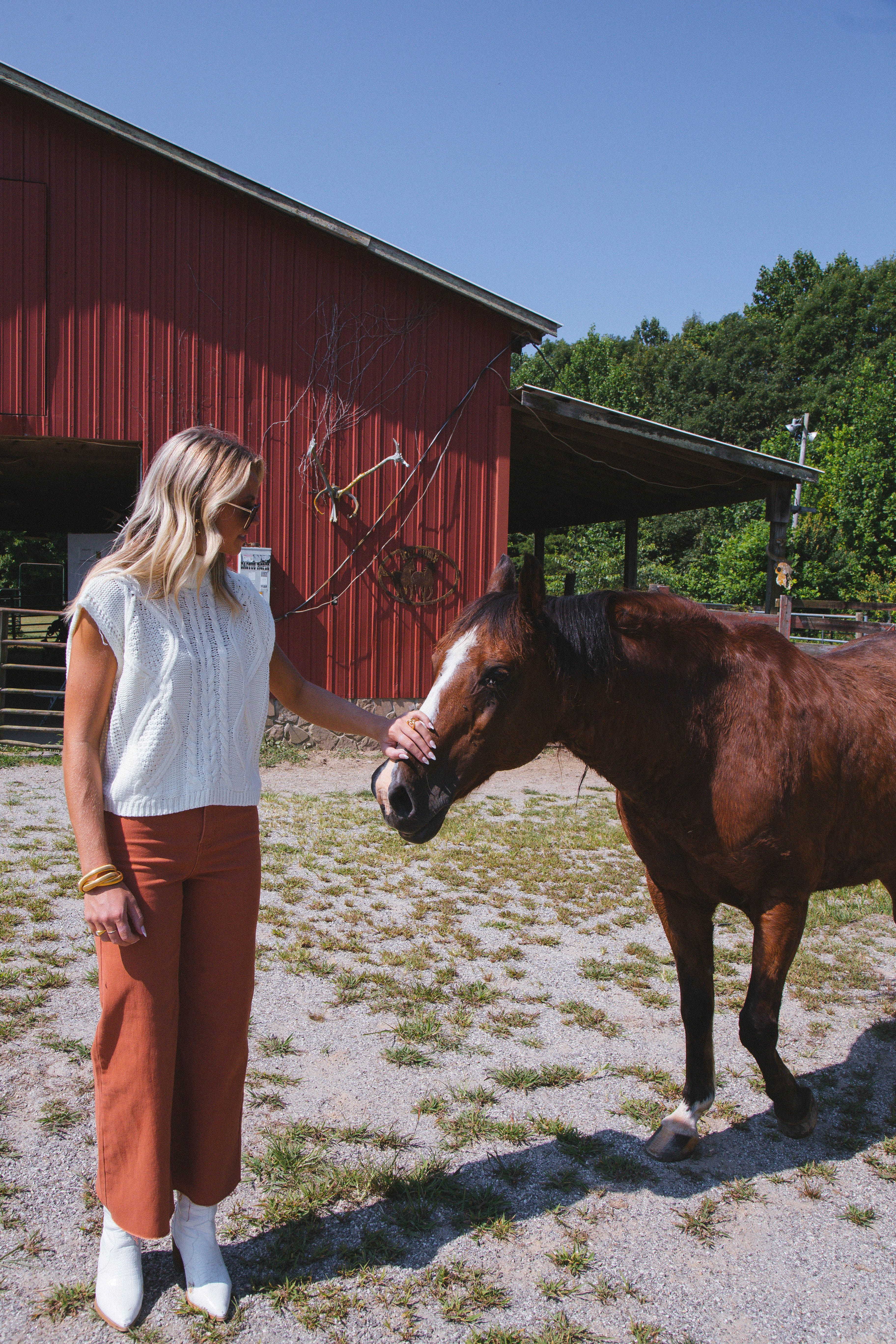 Unmatched Cable Knit Sleeveless Sweater, Cream sold by North & Main Clothing Company product image thumbnail 9