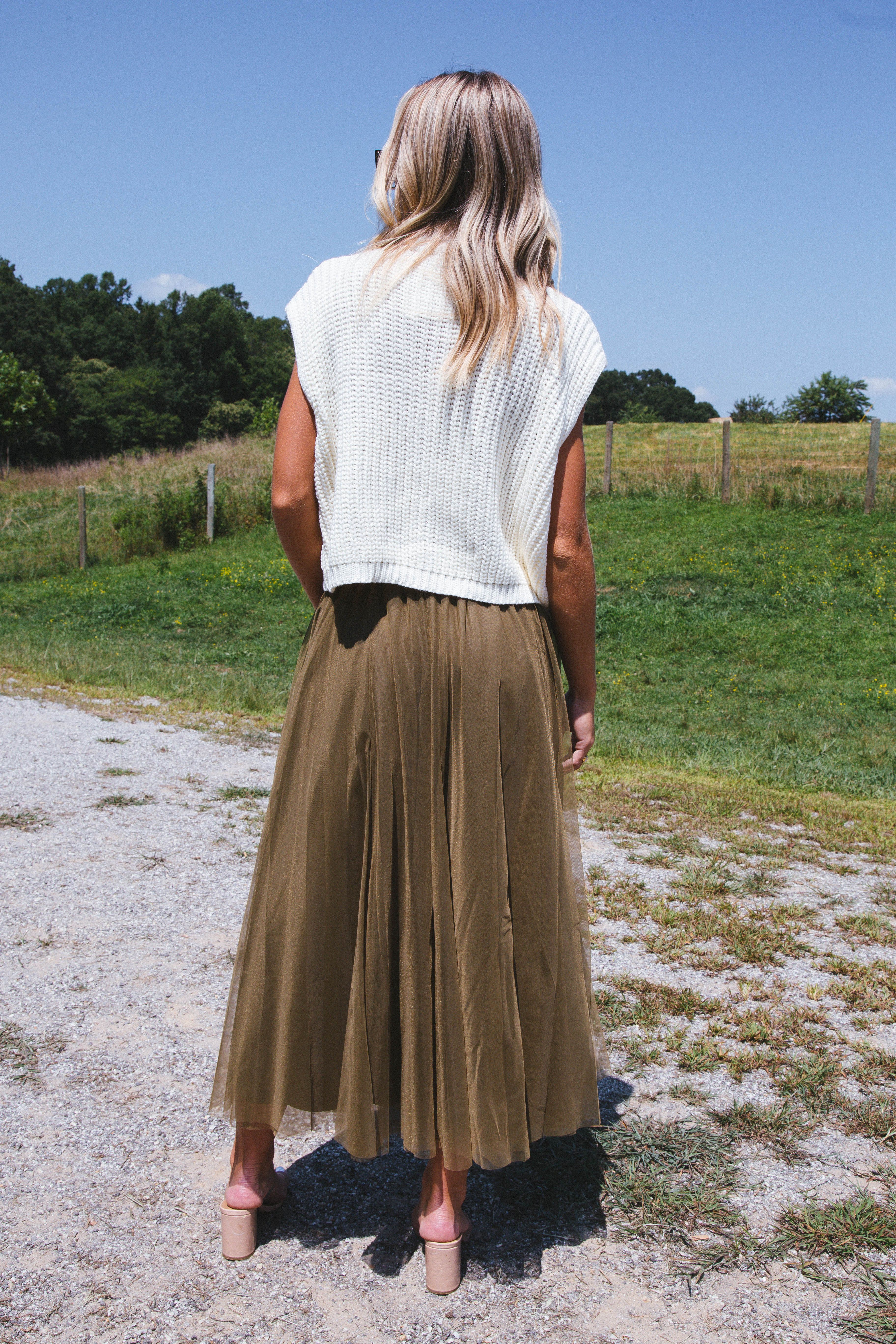 Unmatched Cable Knit Sleeveless Sweater, Cream sold by North & Main Clothing Company product image thumbnail 14