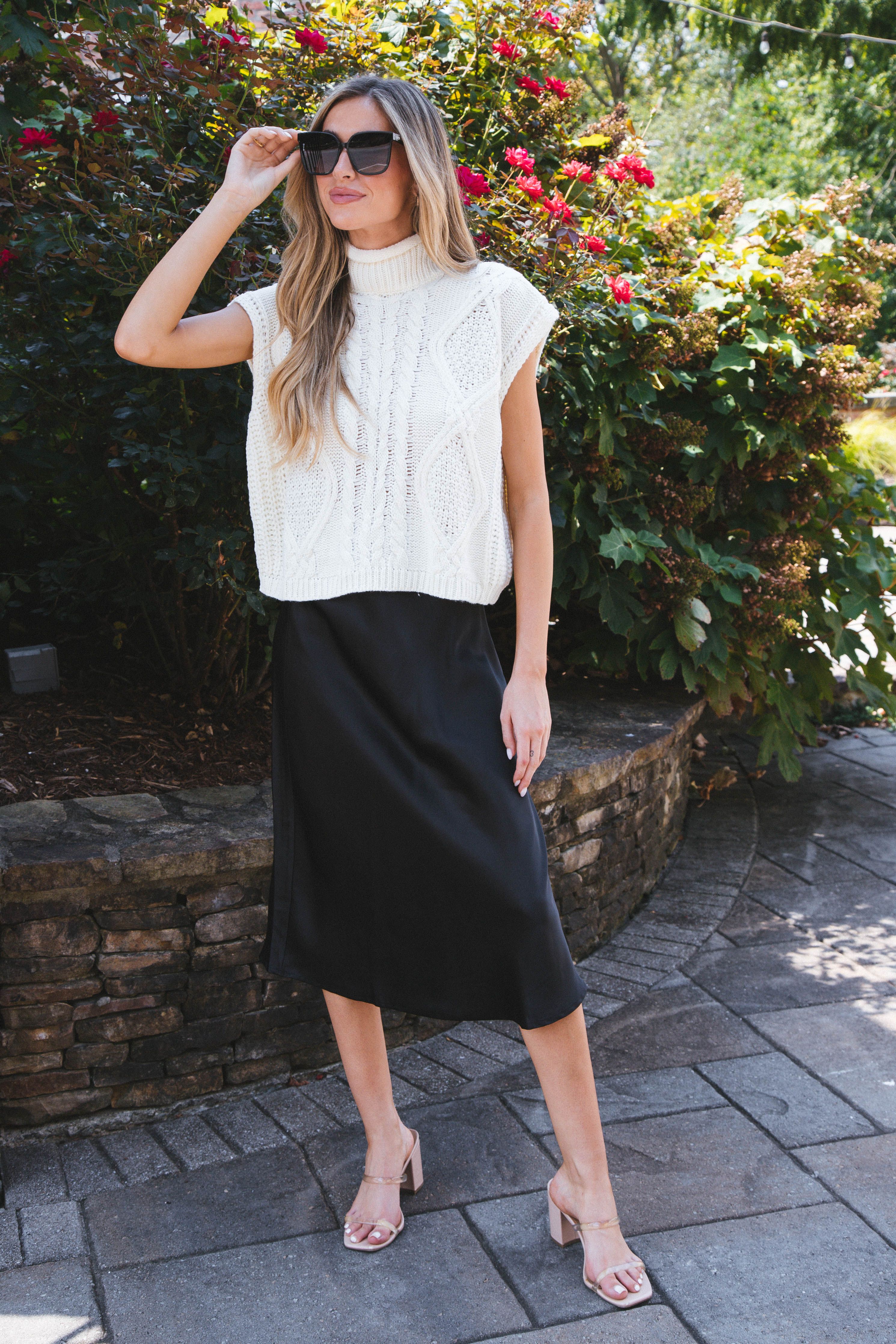 Unmatched Cable Knit Sleeveless Sweater, Cream sold by North & Main Clothing Company product image thumbnail 40