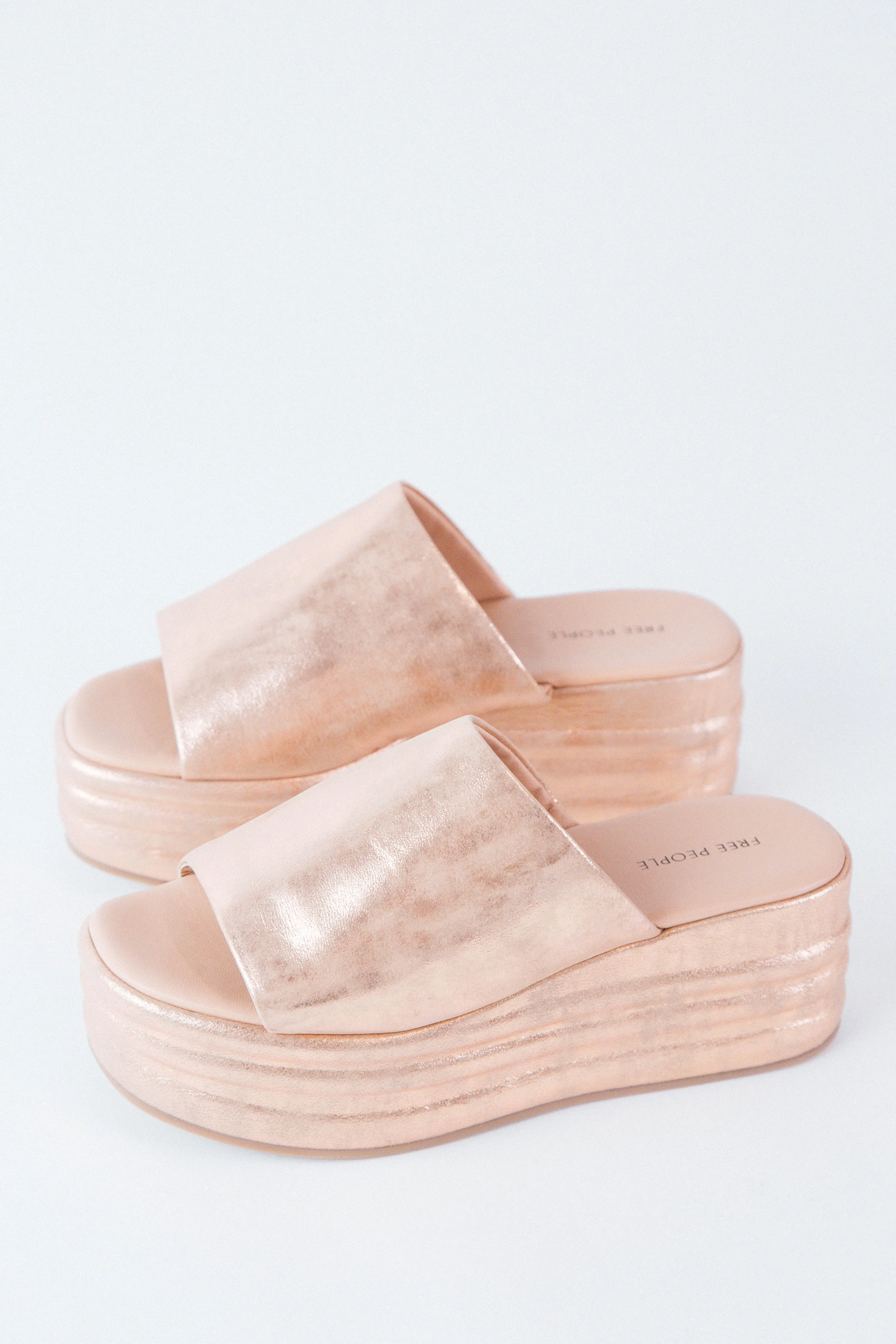 Harbor Platform Sandal, Rose Gold | Free People sold by North & Main Clothing Company