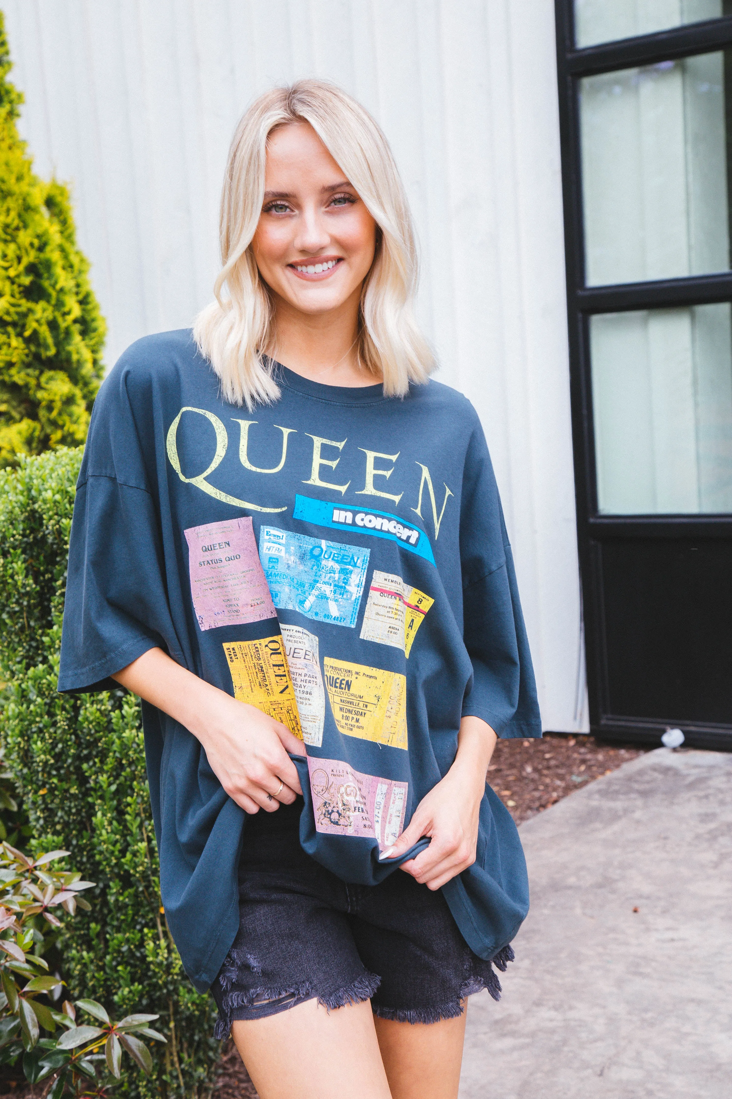 Queen Ticket Collage Tee, Vintage Black | Daydreamer sold by North & Main Clothing Company product image thumbnail 4