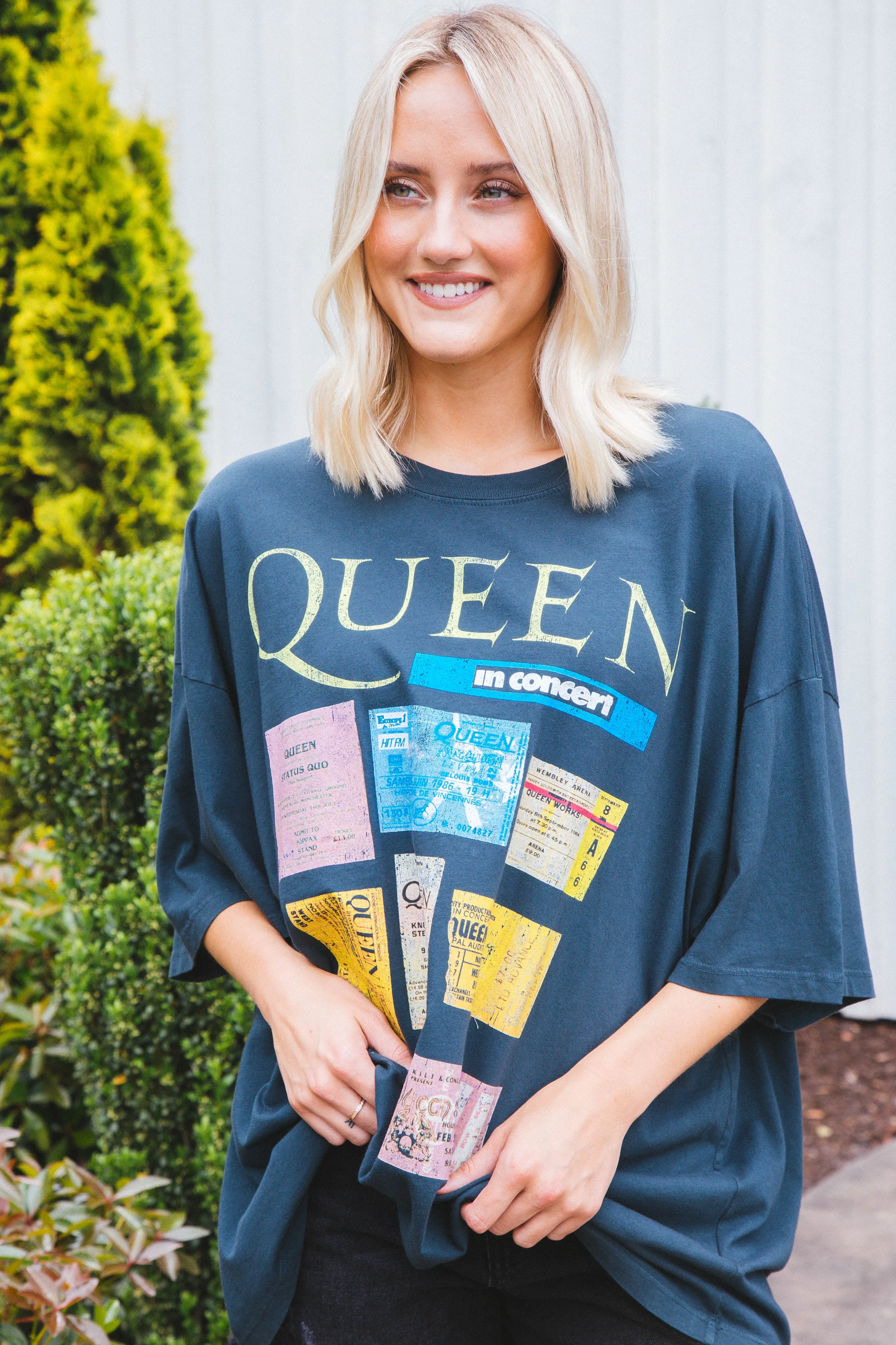 Queen Ticket Collage Tee, Vintage Black | Daydreamer sold by North & Main Clothing Company product image thumbnail 3