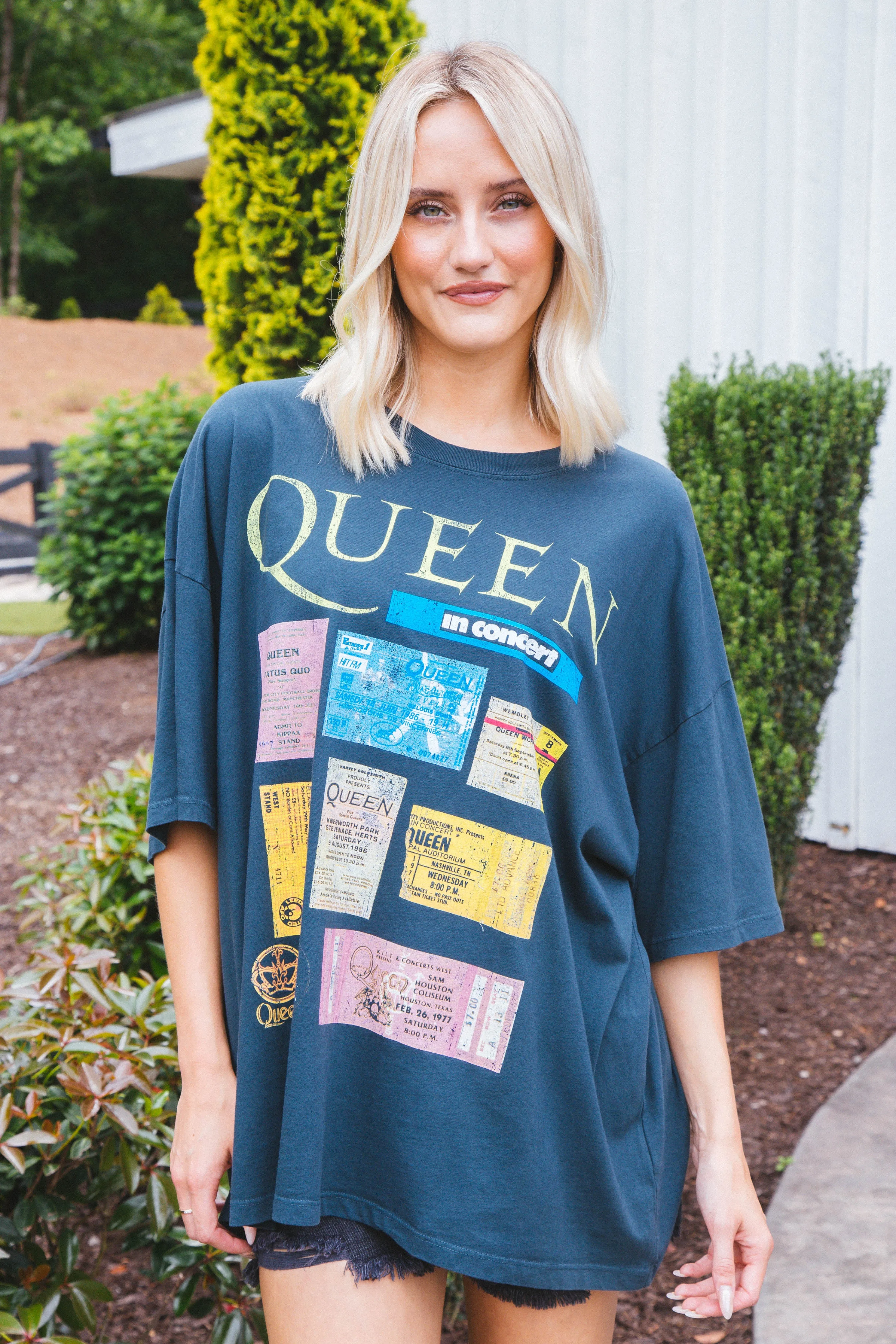 Queen Ticket Collage Tee, Vintage Black | Daydreamer sold by North & Main Clothing Company product image thumbnail 5