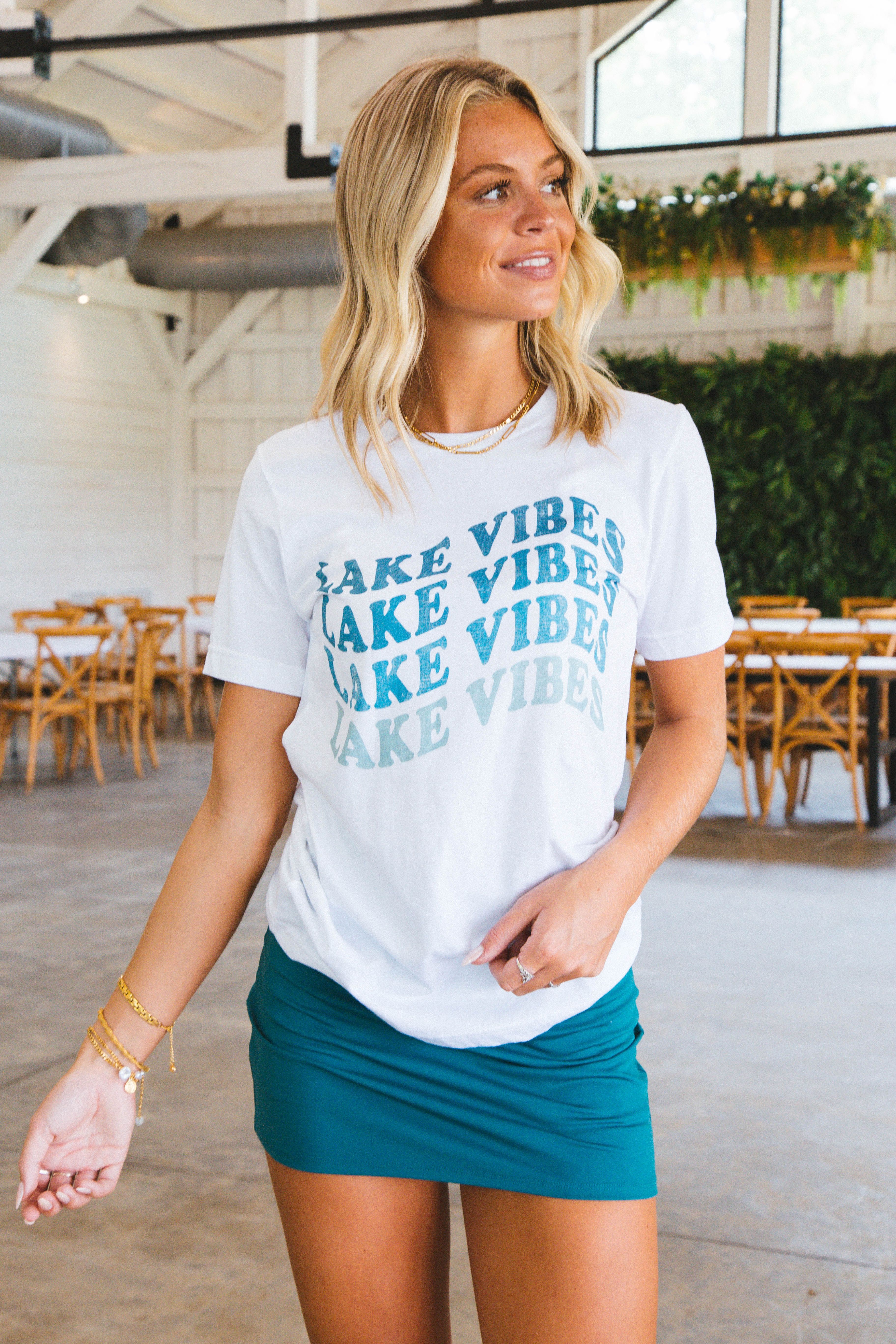 Lake Vibes Graphic Tee, White sold by North & Main Clothing Company product image thumbnail 2