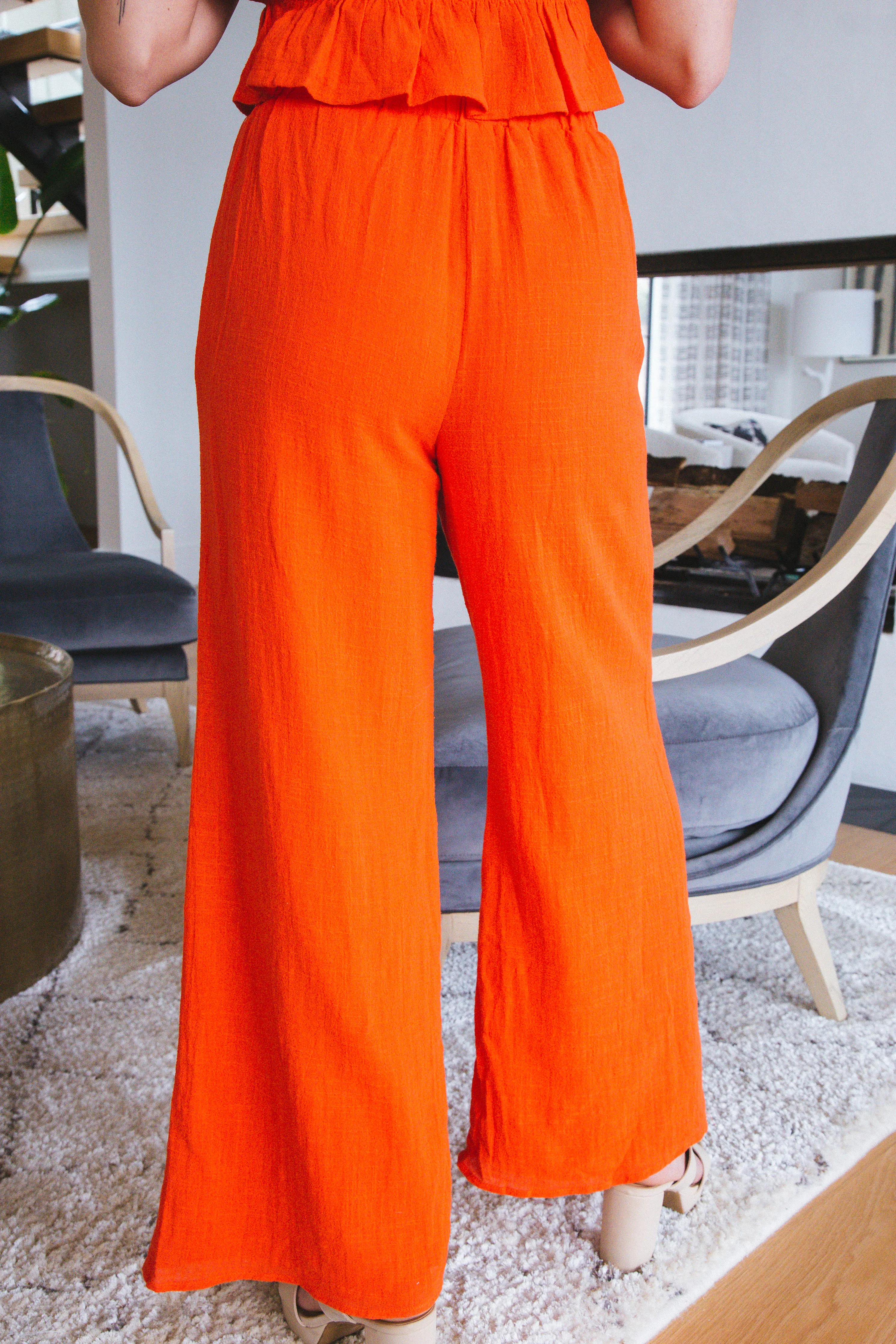 So Cal Wide Leg Pants, Red | Sadie & Sage sold by North & Main Clothing Company product image thumbnail 5