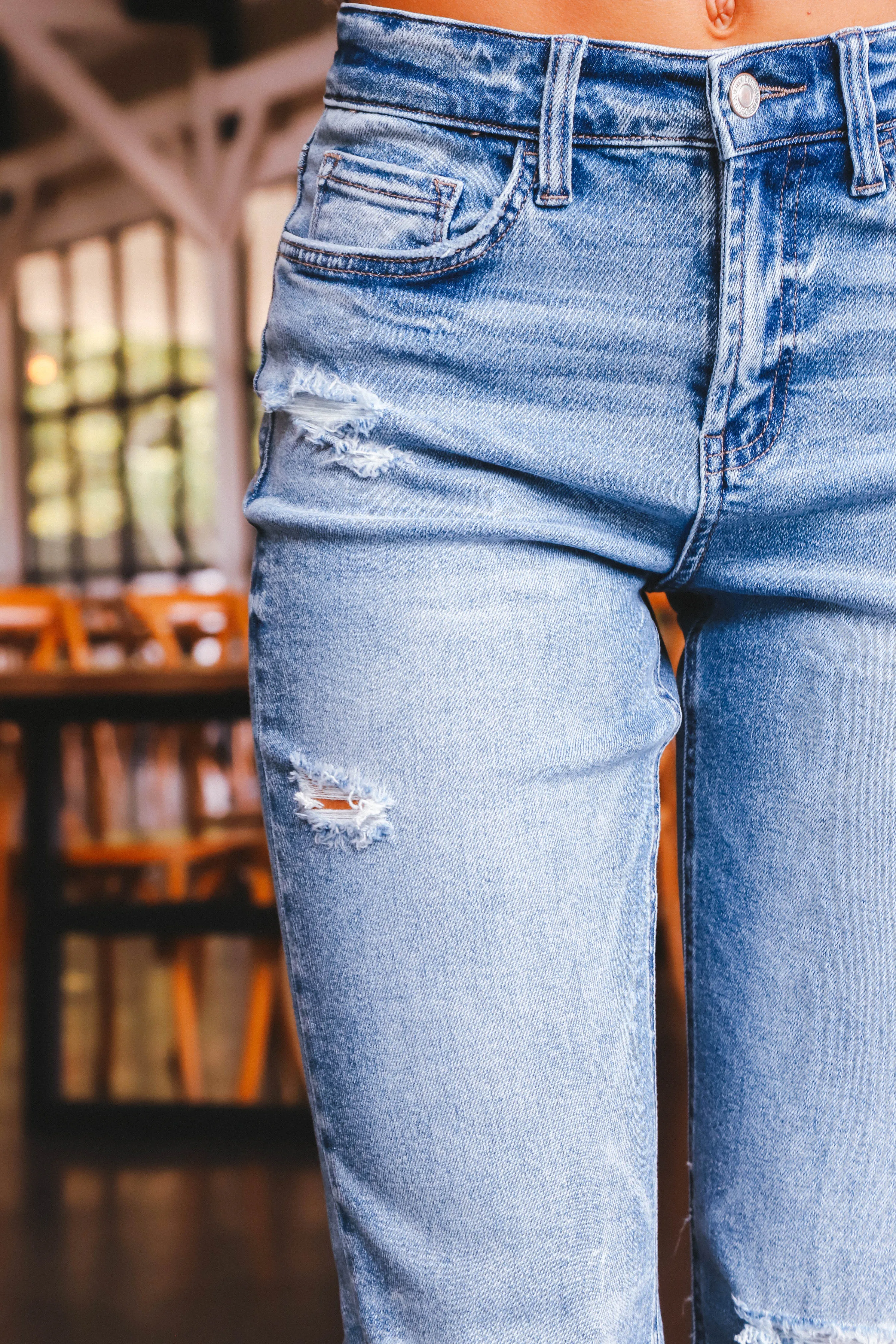 Melina High Rise Crop Straight Jeans, Blink sold by North & Main Clothing Company product image thumbnail 4