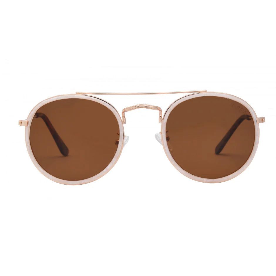 All Aboard Polarized Sunglasses, Pearl/Brown | I-SEA sold by North & Main Clothing Company product image thumbnail 3