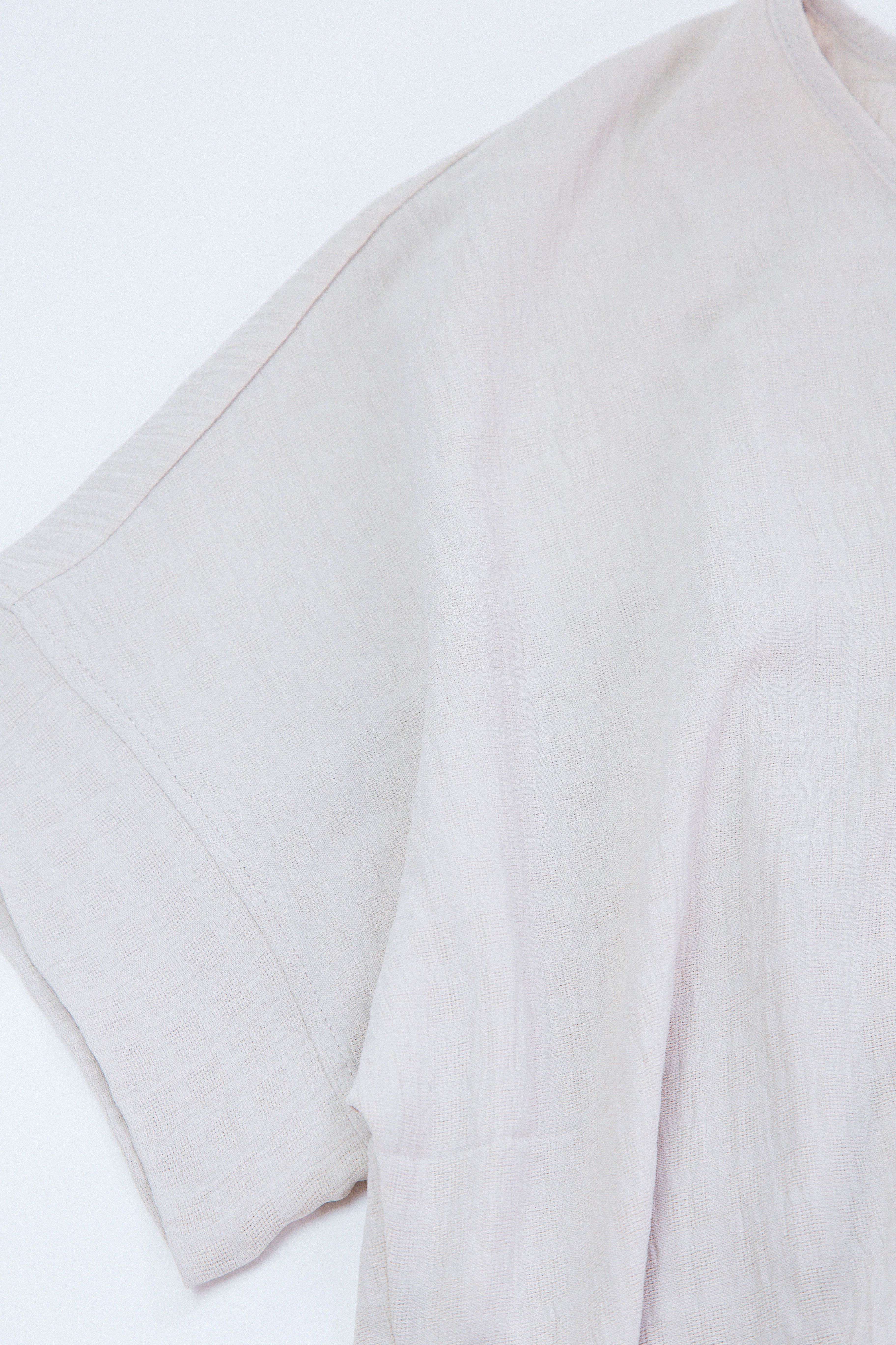 Oden V-Neck Textured Top, Taupe sold by North & Main Clothing Company product image thumbnail 2