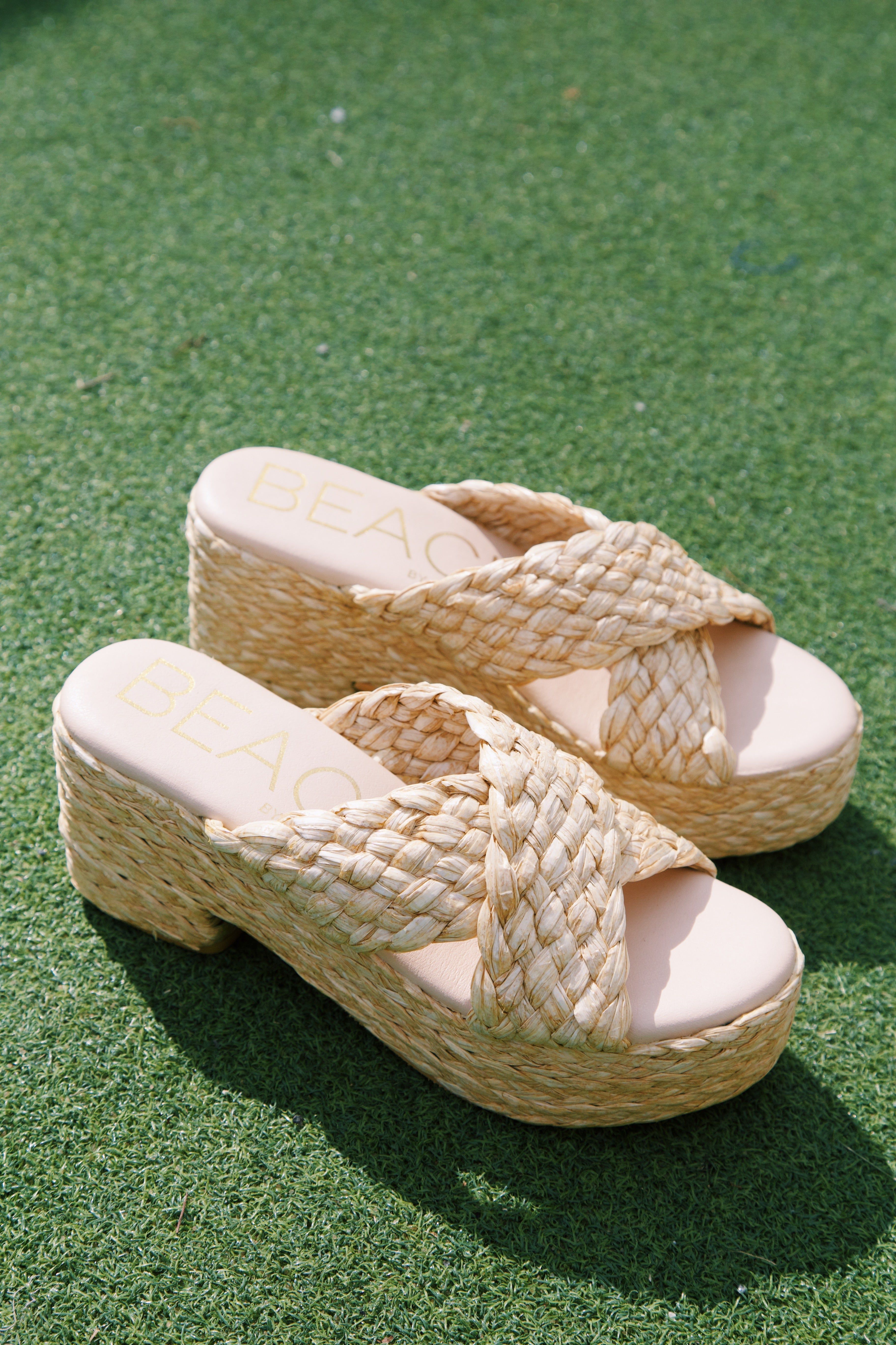 Reflection Raffia Sandal, Natural | Beach by Matisse sold by North & Main Clothing Company product image thumbnail 2