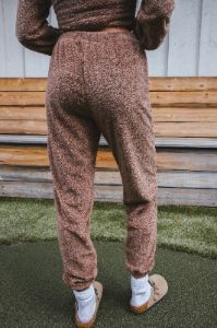 Mind You Plush Joggers, Mocha | Sadie & Sage sold by North & Main Clothing Company
