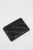 Steven Studded Card Case, Black | FOSSIL sold by North & Main Clothing Company