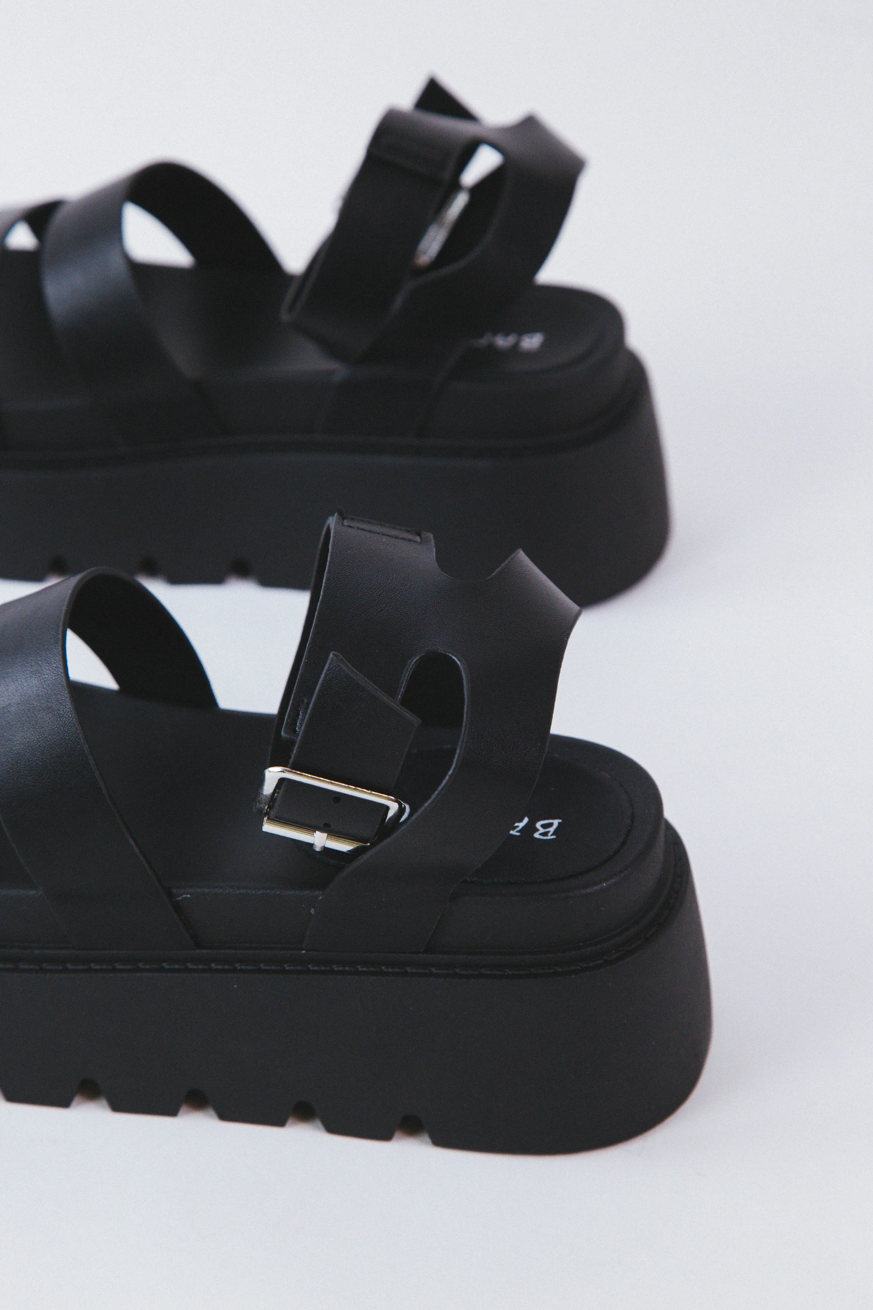 Wynn Strappy Platform Sandals, Black sold by North & Main Clothing Company product image thumbnail 3