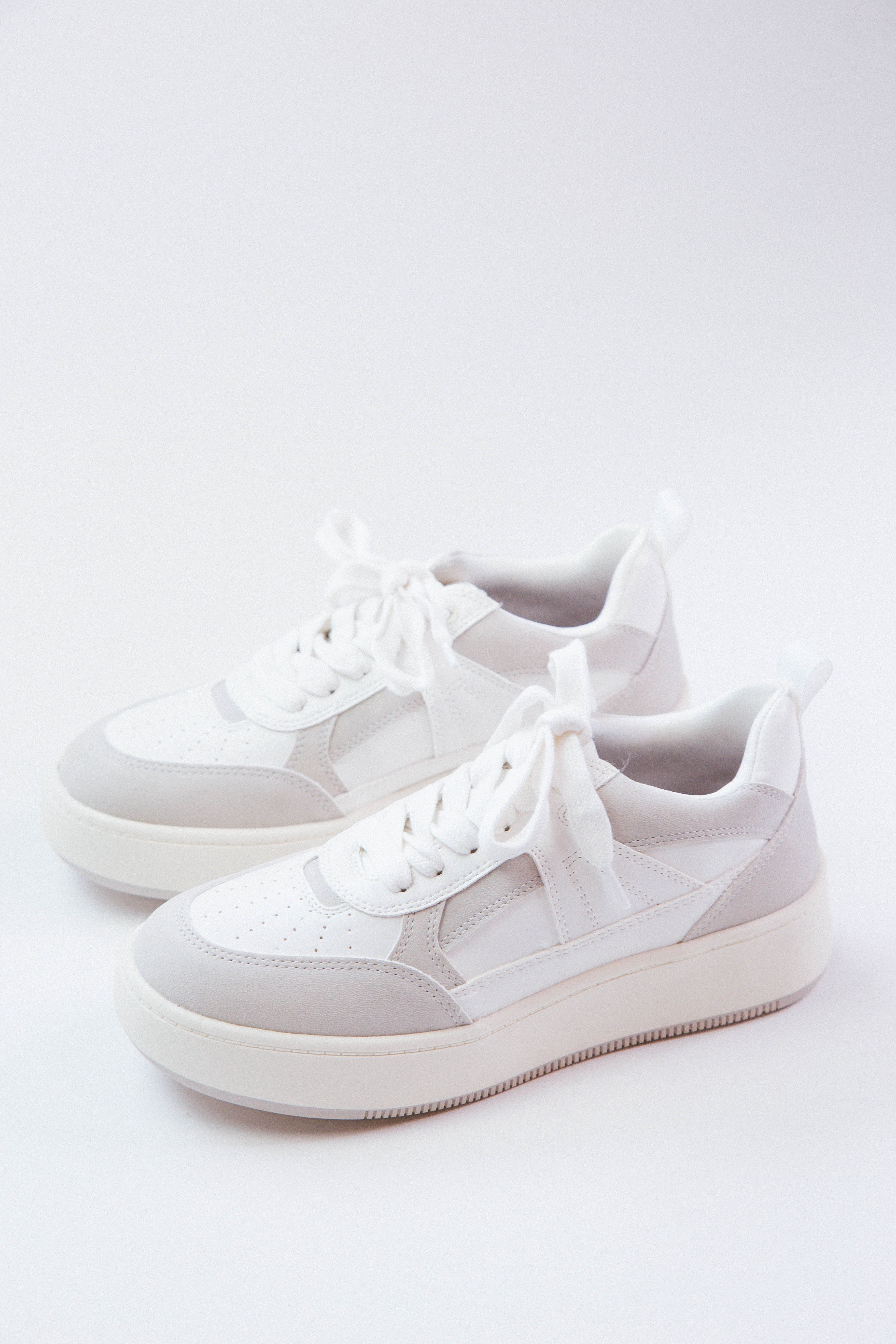 Dice Platform Sneakers, White/Off White sold by North & Main Clothing Company