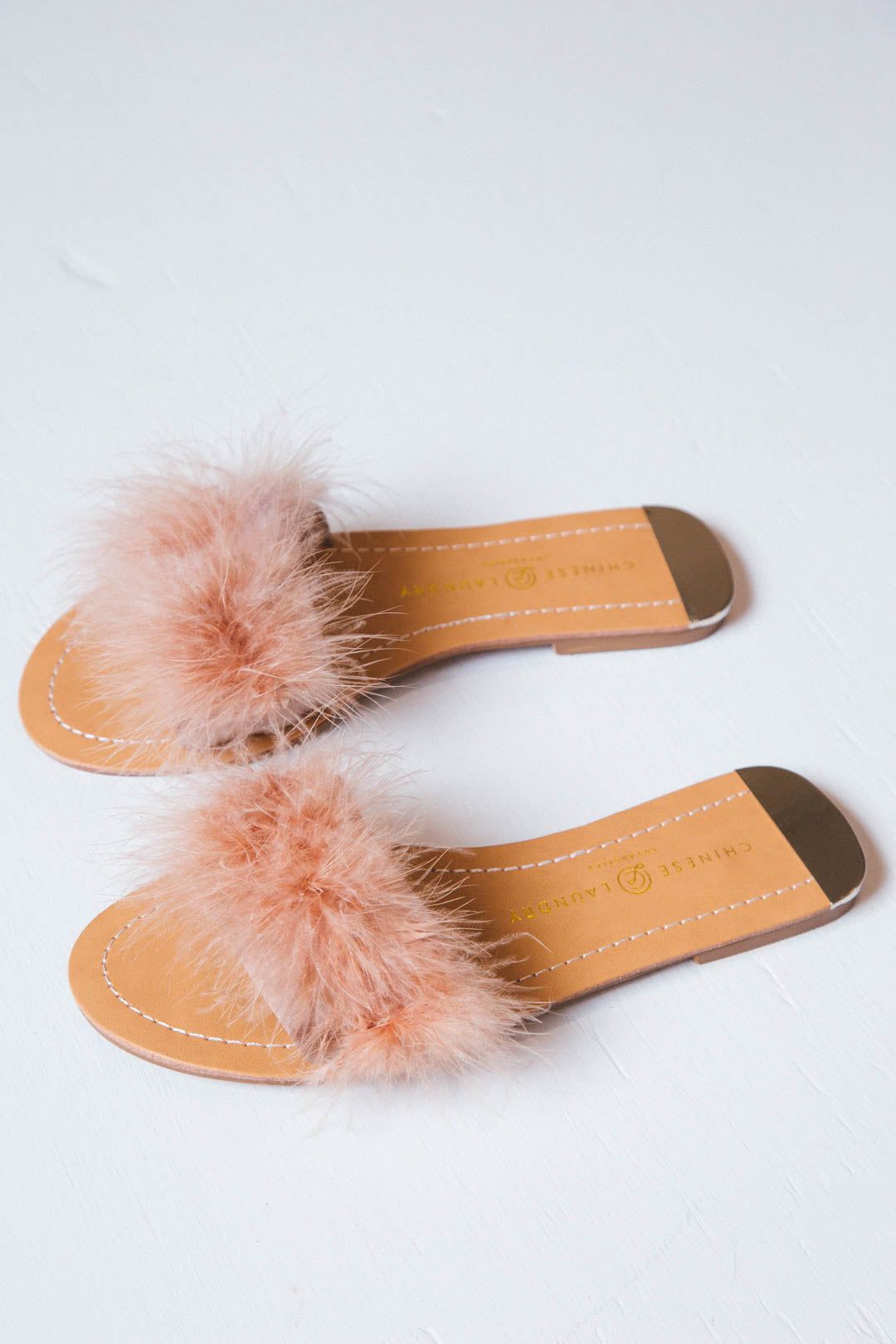 Zoey Feather Slide, Rose | Chinese Laundry sold by North & Main Clothing Company product image thumbnail 3