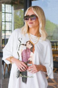 Shania Twain Graphic Tee, Vintage White | DayDreamer sold by North & Main Clothing Company
