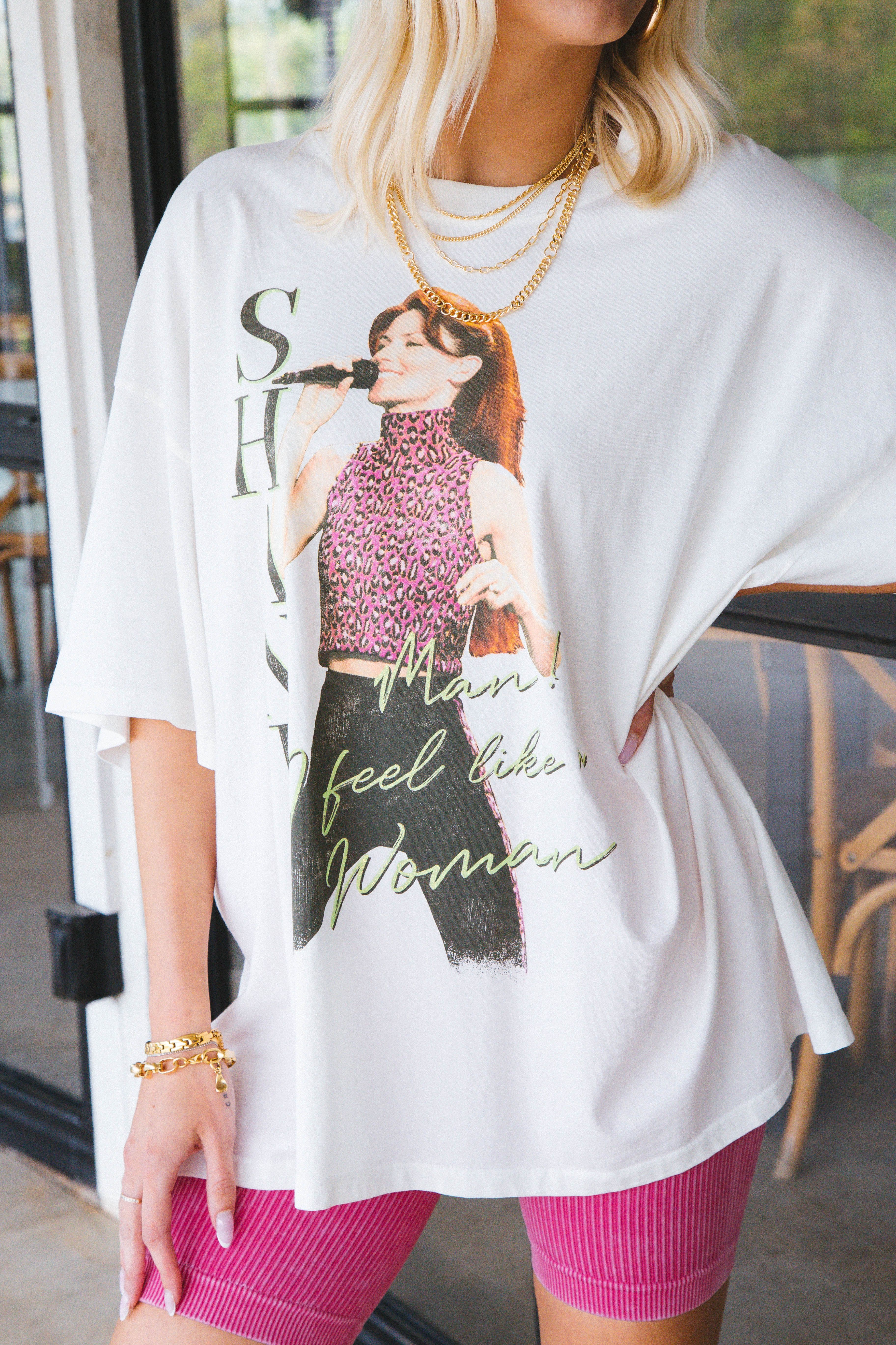 Shania Twain Graphic Tee, Vintage White | DayDreamer sold by North & Main Clothing Company product image thumbnail 2