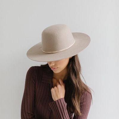 Rue Open Crown Hat, Sand | Gigi Pip sold by North & Main Clothing Company