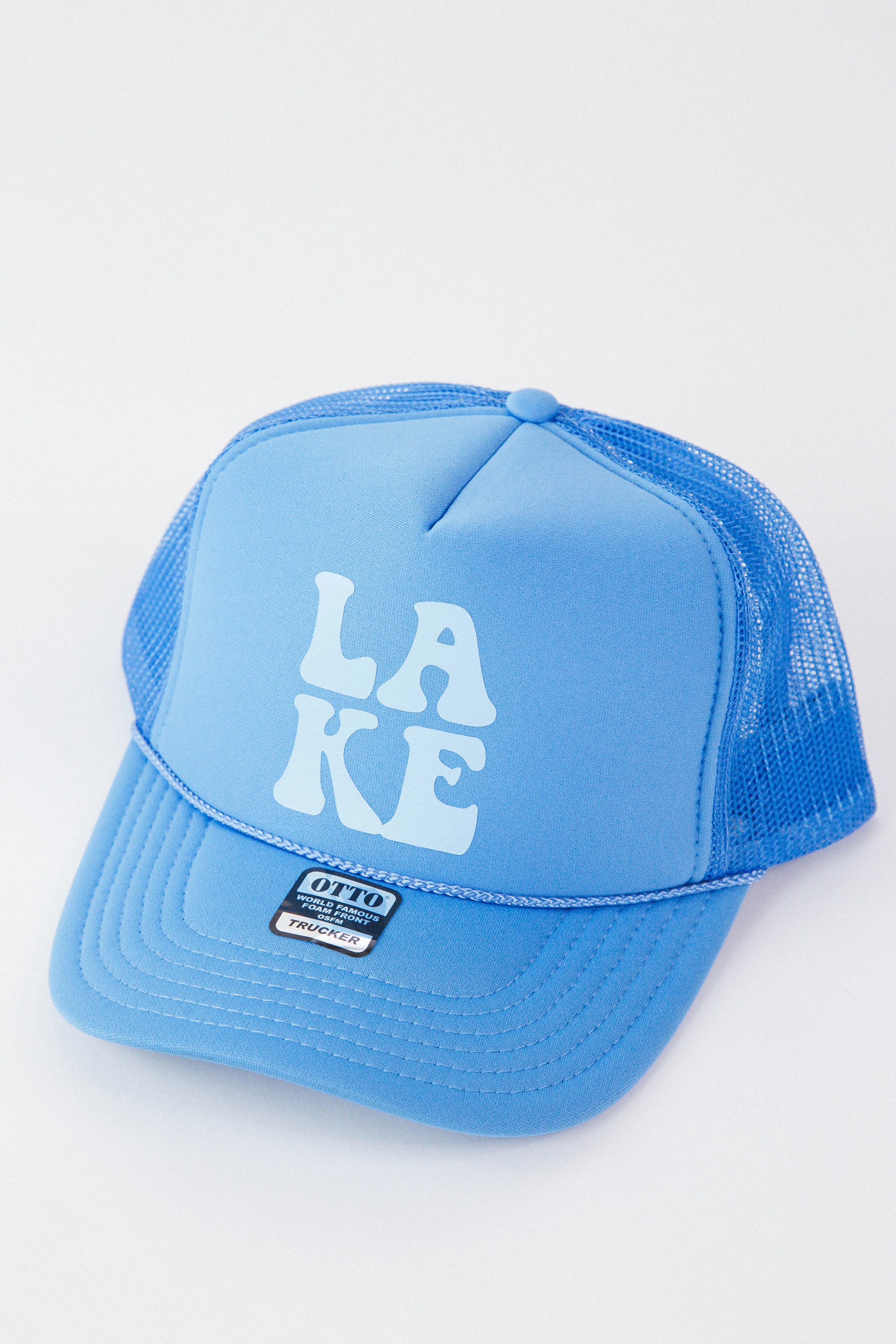 Lake Trucker Hat, Blue sold by North & Main Clothing Company