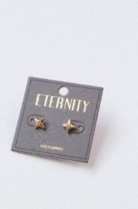 Star Stud Earrings, Gold sold by North & Main Clothing Company