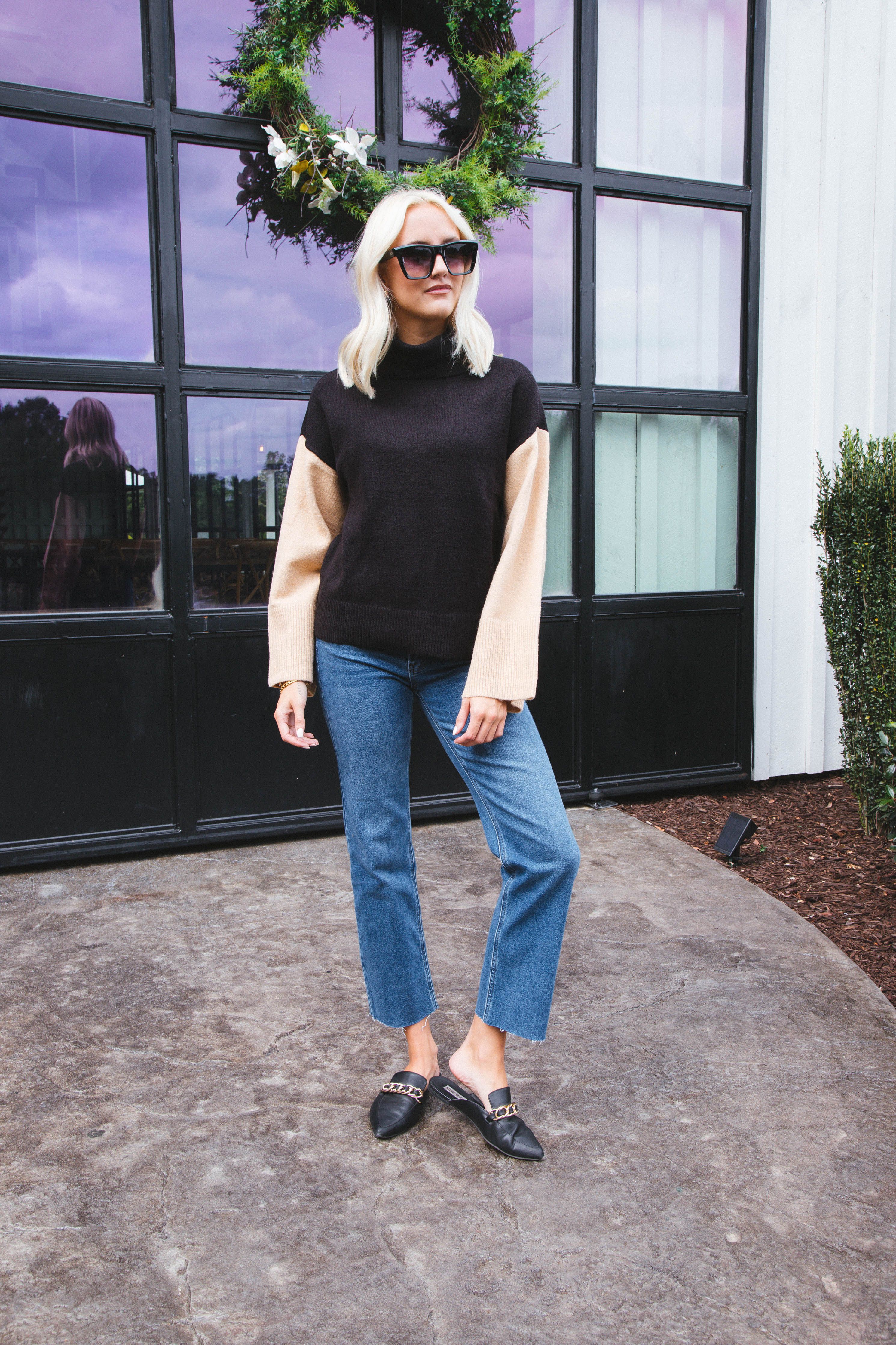 The Color Block Sweater, Cappuccino/Black | Sanctuary sold by North & Main Clothing Company product image thumbnail 5