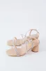 Kind Strappy Rhinestone Heel Sandal, Nude sold by North & Main Clothing Company