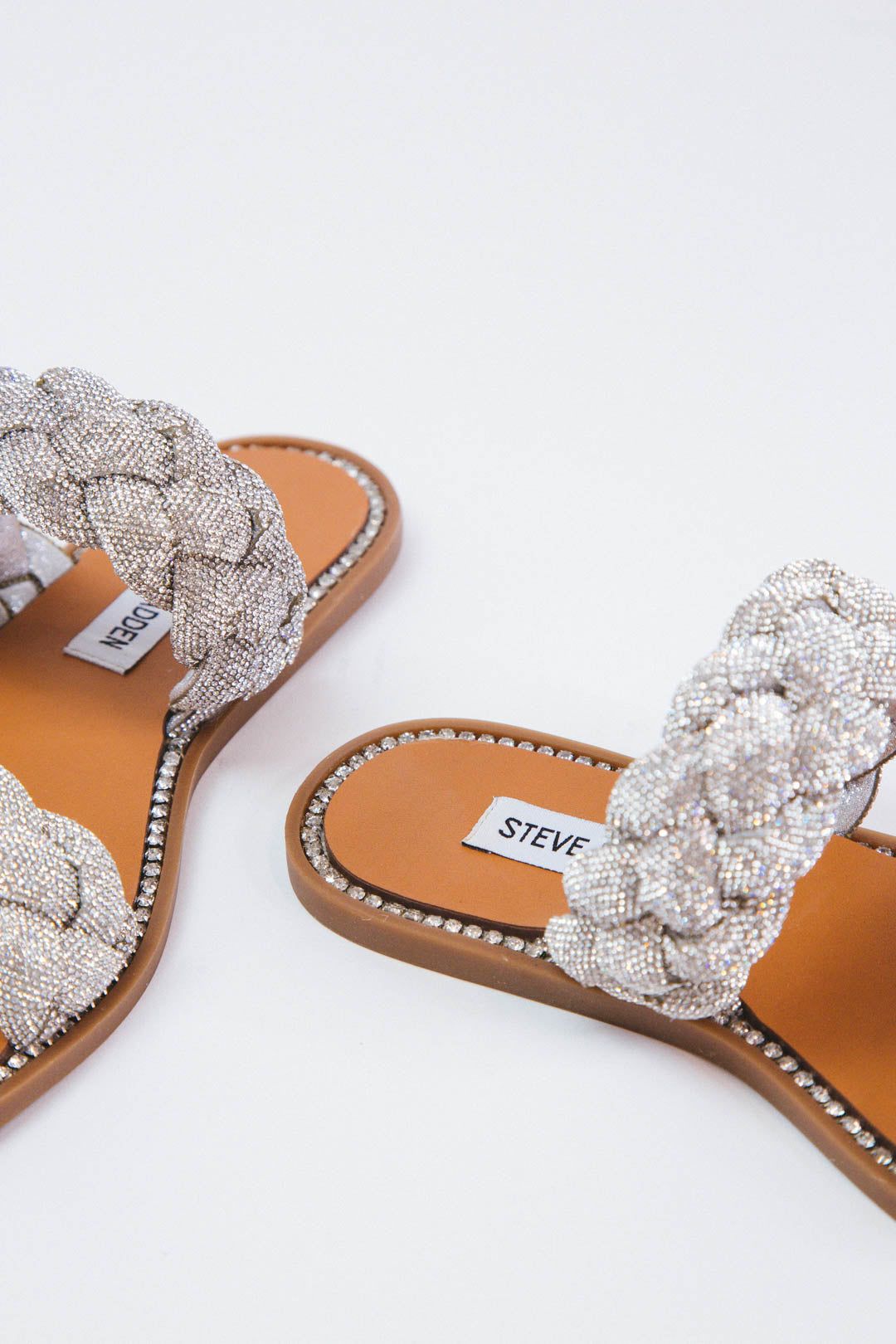 Newbie Braided Sandal, Rhinestone | Steve Madden sold by North & Main Clothing Company product image thumbnail 2