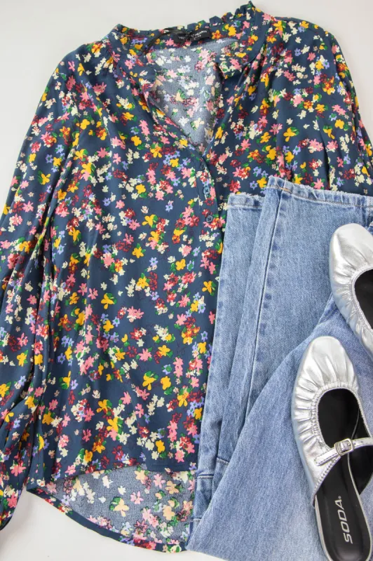 Avena Floral Blouse, Ditsy Floral | Velvet Heart sold by North & Main Clothing Company
