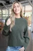 Coastal Cable Sweater, Dark Olive | Sanctuary sold by North & Main Clothing Company