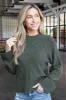 Coastal Cable Sweater, Dark Olive | Sanctuary sold by North & Main Clothing Company