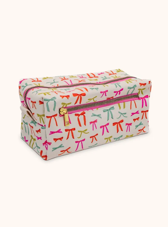 Put A Bow On It Loaf Cosmetic Pouch sold by North & Main Clothing Company