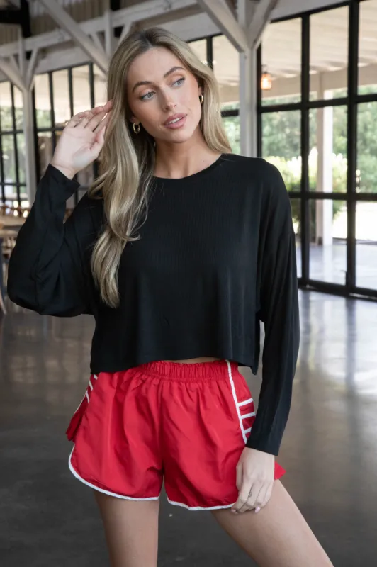 Layer On Ribbed Top, Black | Z Supply sold by North & Main Clothing Company