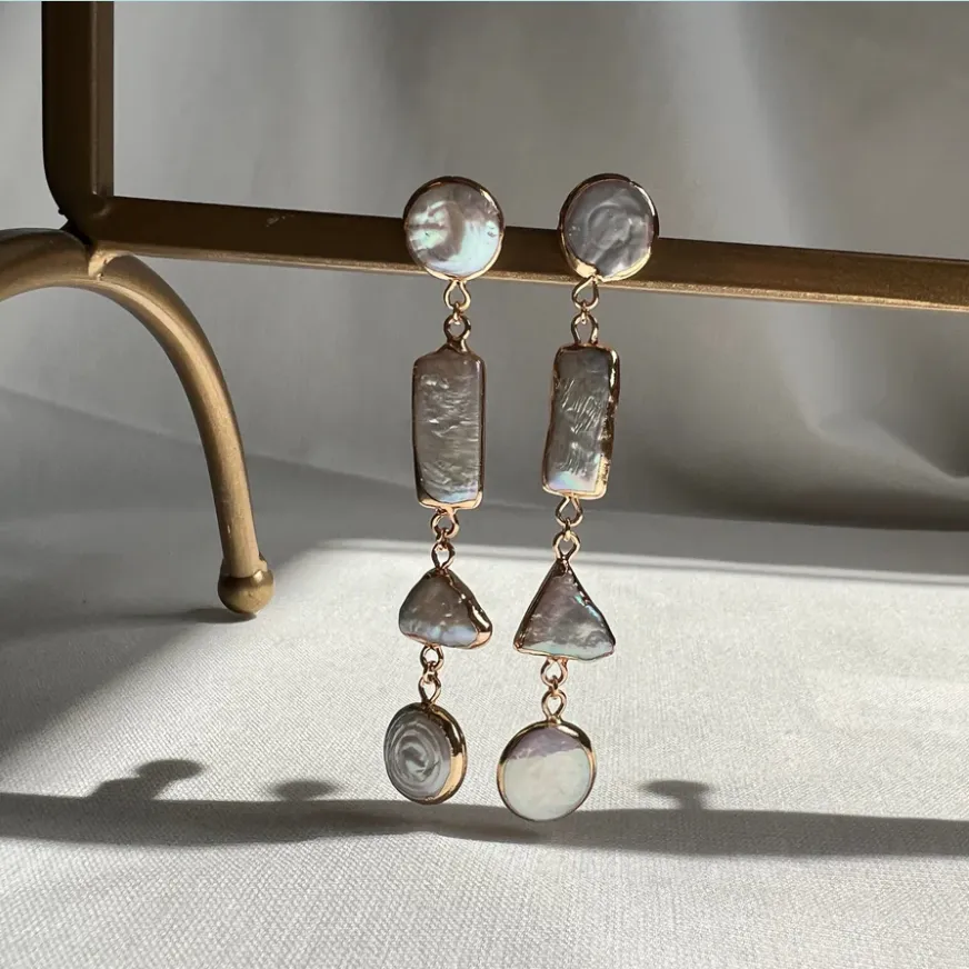 Tatiana Pearl Drop Earrings | Sahira Jewelry sold by North & Main Clothing Company product image thumbnail 3