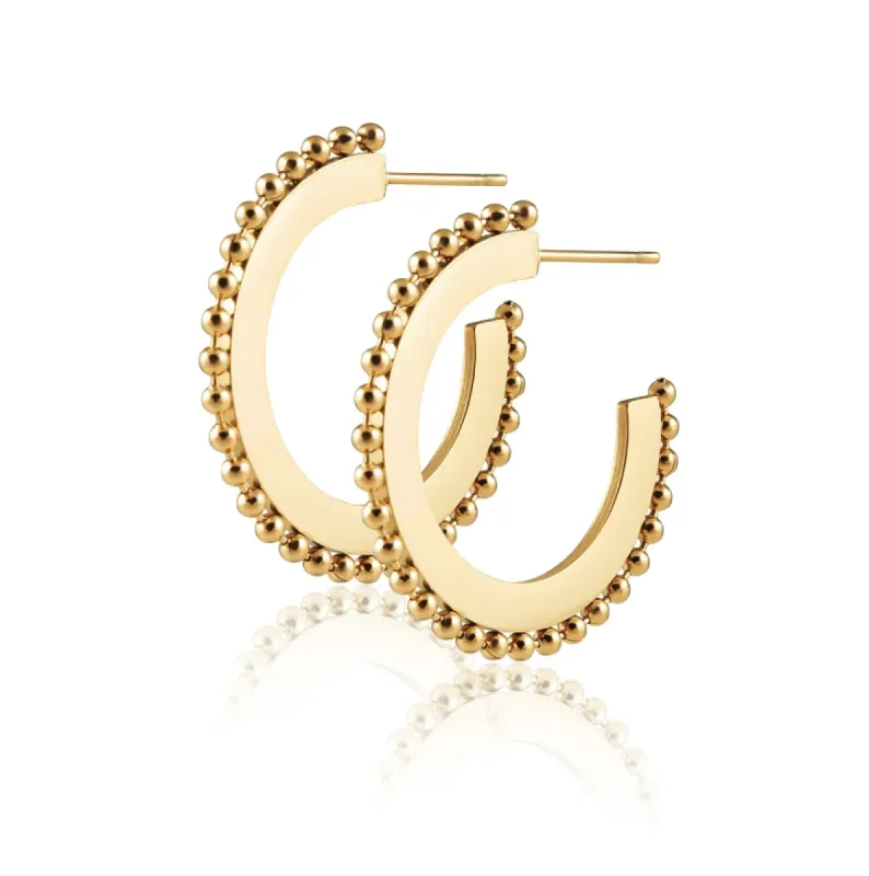 Jodie Studded Hoop | Sahira Jewelry sold by North & Main Clothing Company