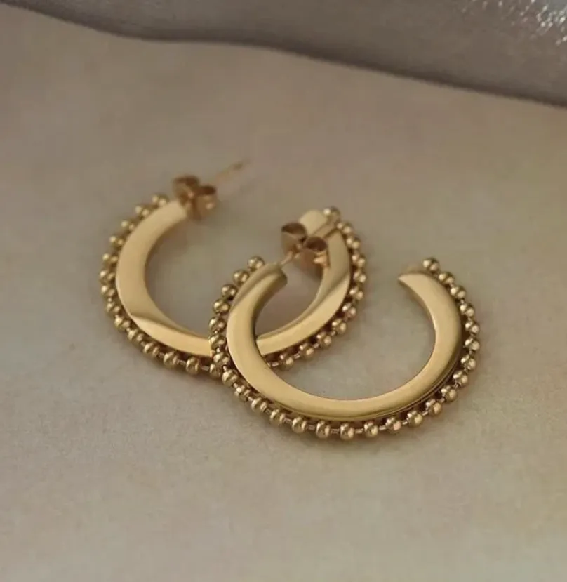 Jodie Studded Hoop | Sahira Jewelry sold by North & Main Clothing Company product image thumbnail 2