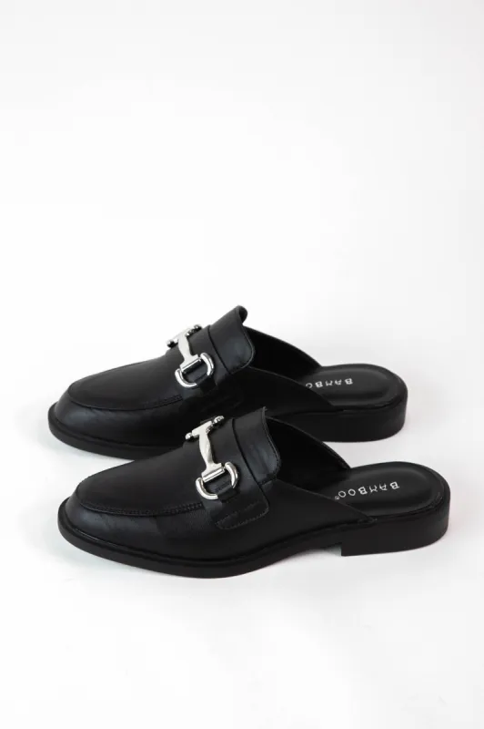 Toro Horsebit Loafer Mule, Black sold by North & Main Clothing Company
