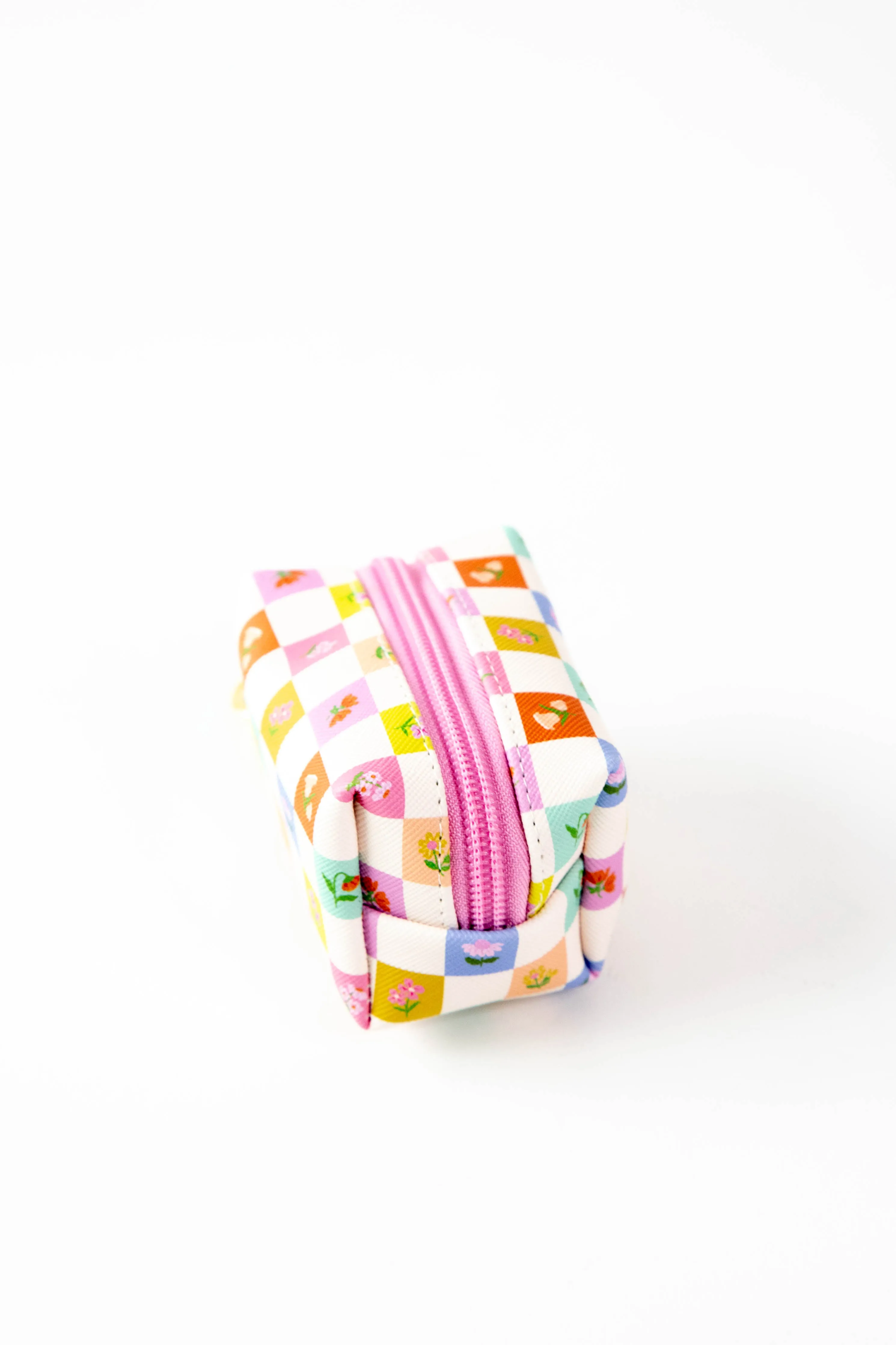 Checkerboard Blooms Key Chain Pouch sold by North & Main Clothing Company product image thumbnail 2