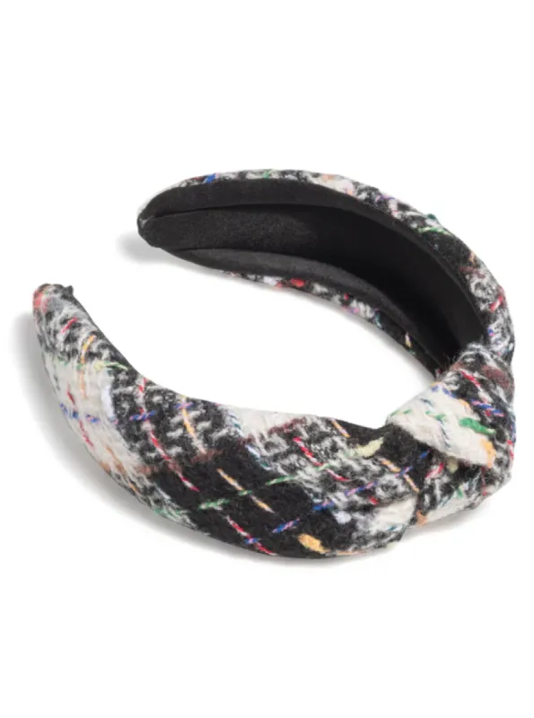 Boucle Knotted Headband, Black made by North & Main Clothing Company